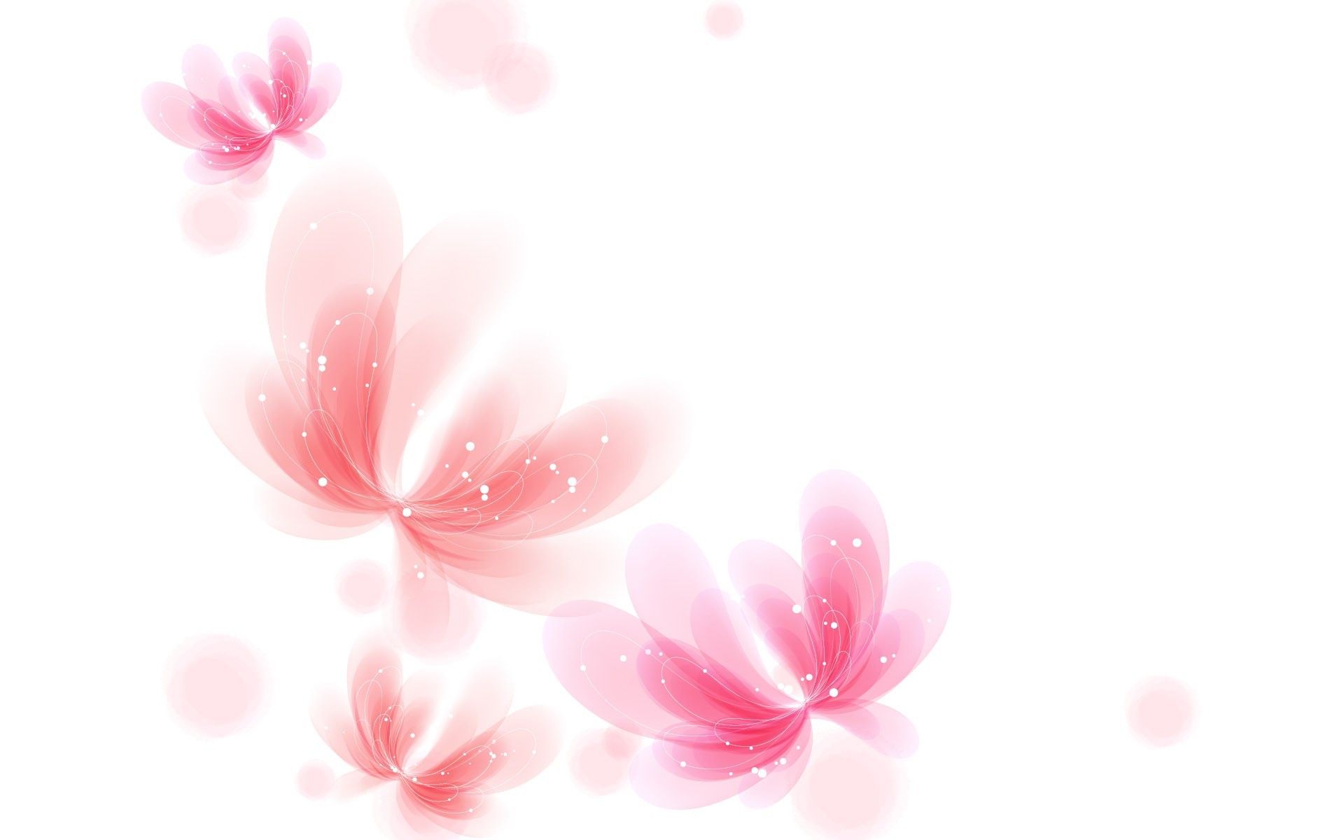 1920x1200 Cool Pink and White Wallpaper