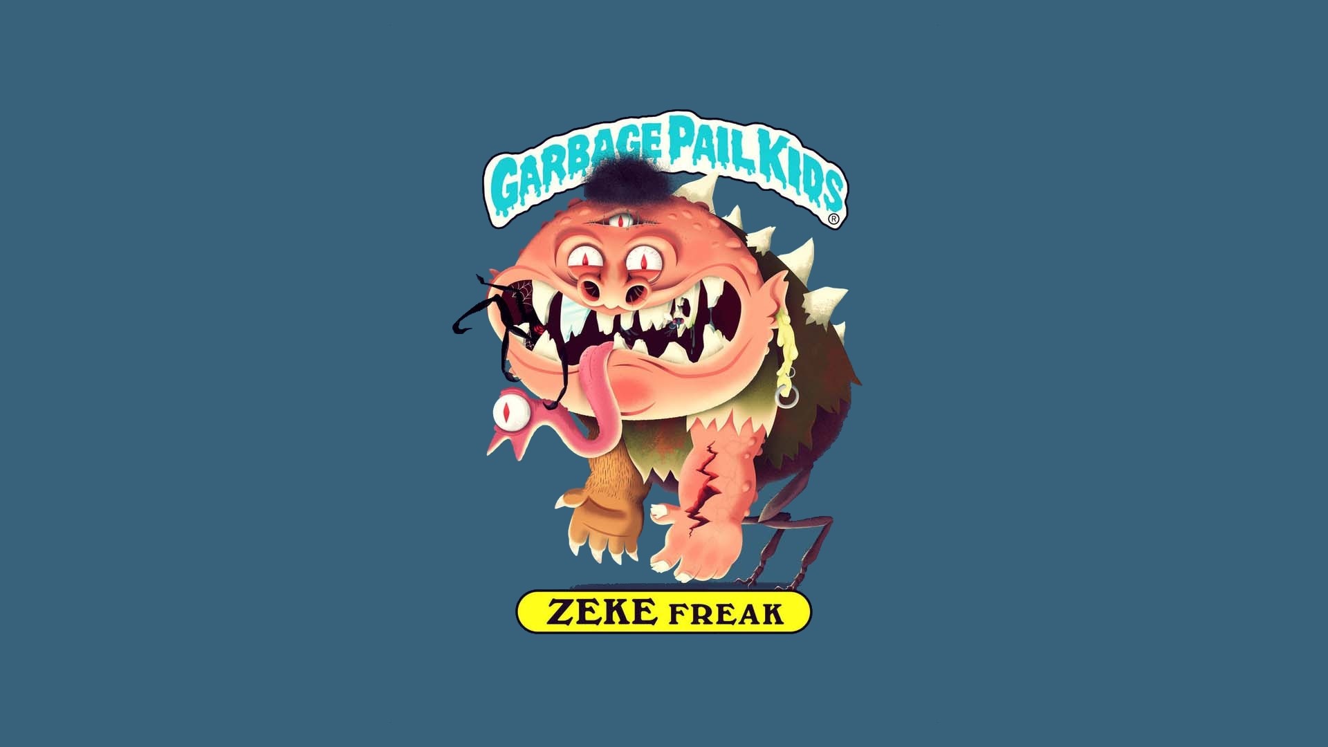 1920x1080 Comics - Garbage Pail Kids Zeke Freak Wallpaper