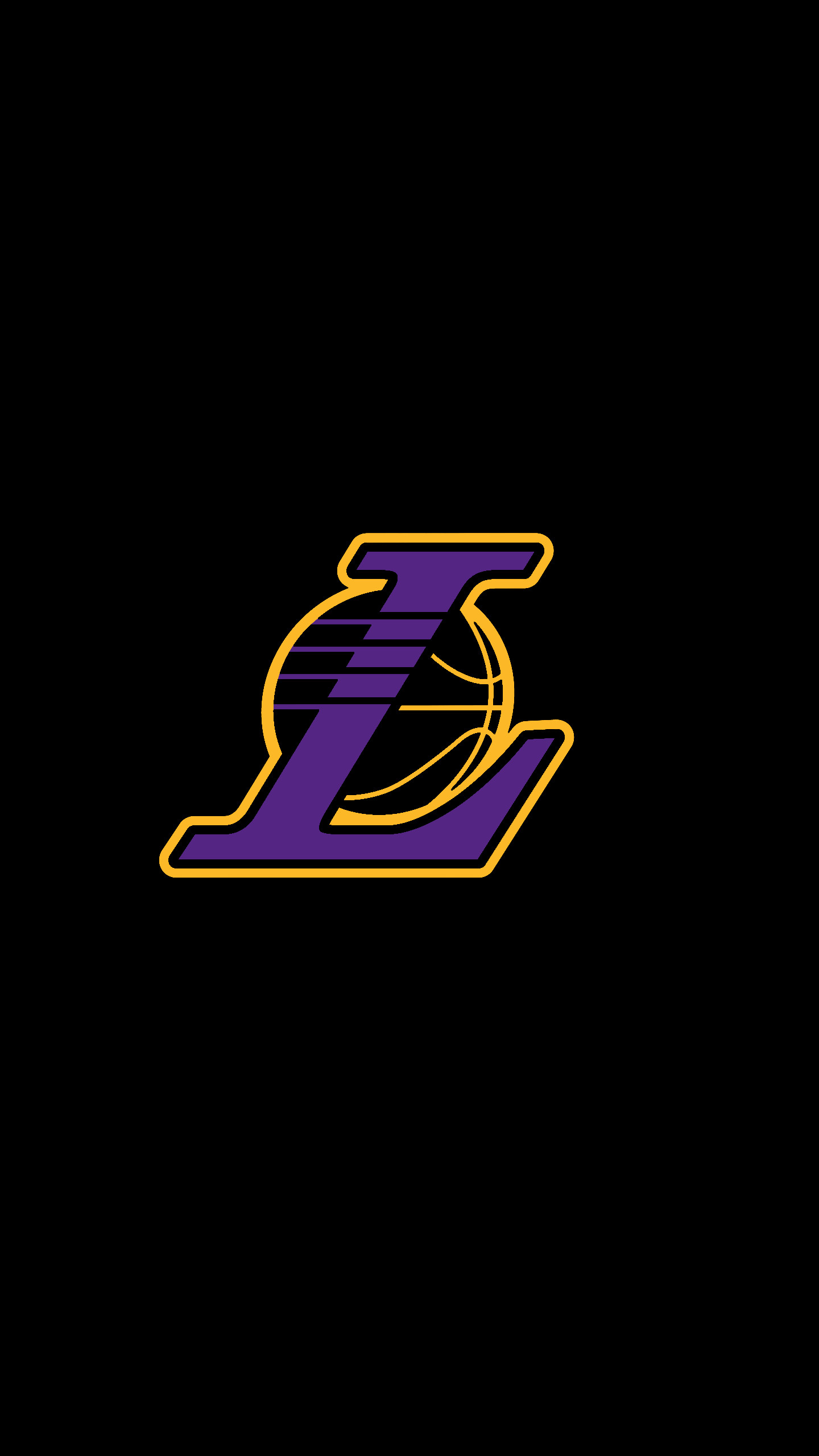 1440x2560 Made my own Lakers minimalist logos phone background () : lakers