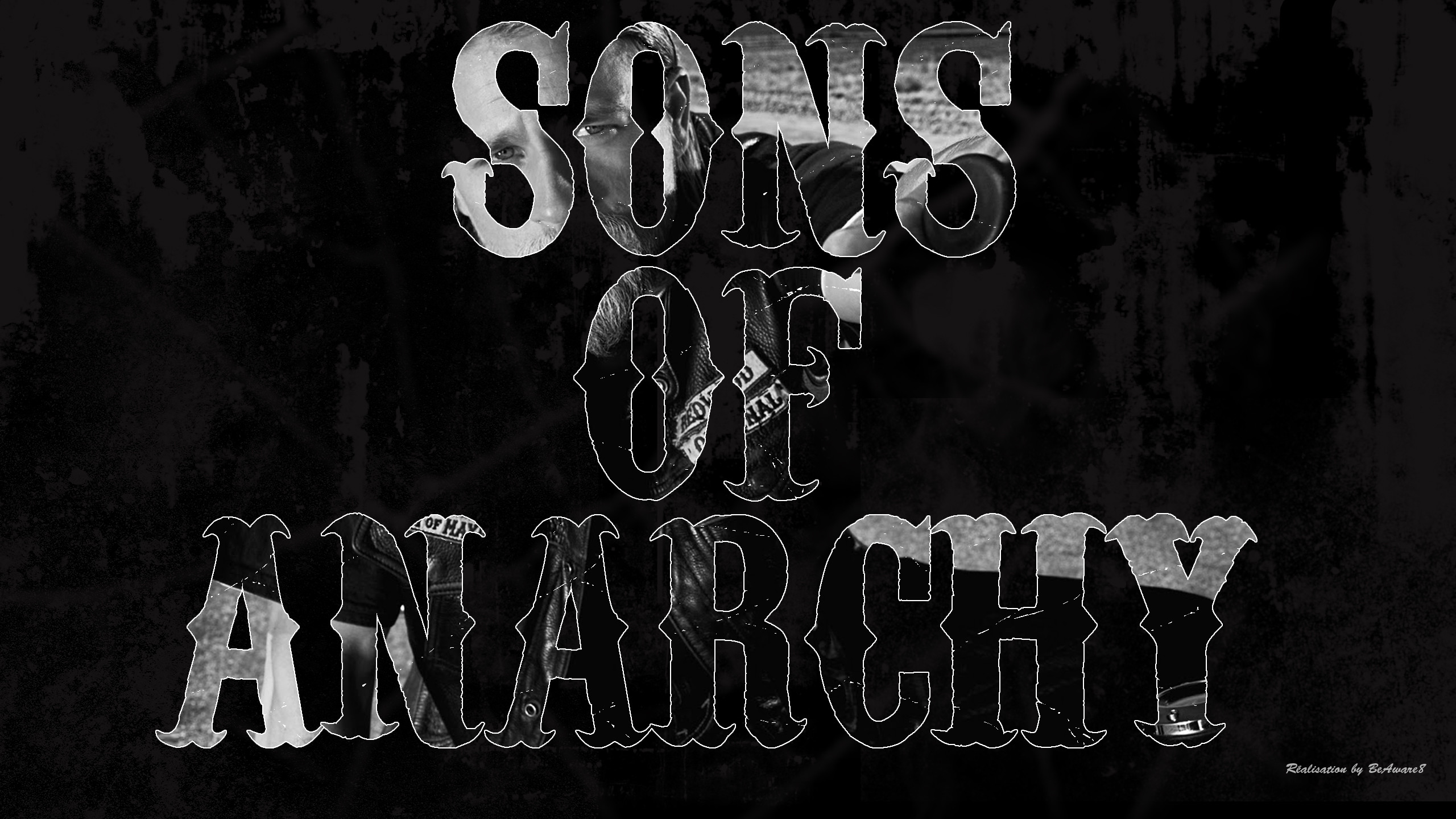 2560x1440 Sons of anarchy typo by BeAware8 Sons of anarchy typo by BeAware8