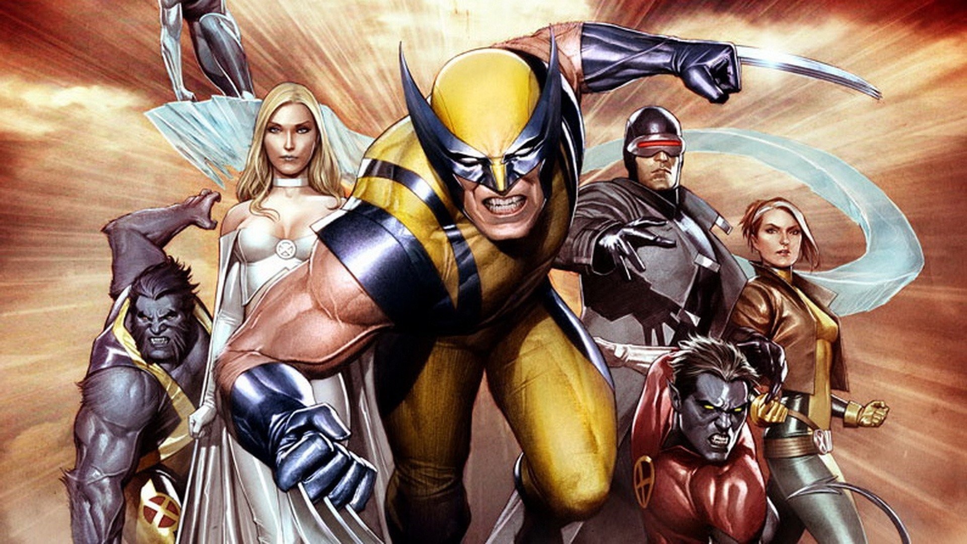 1920x1080 Comics Wolverine X-Men Beast Character Emma Frost