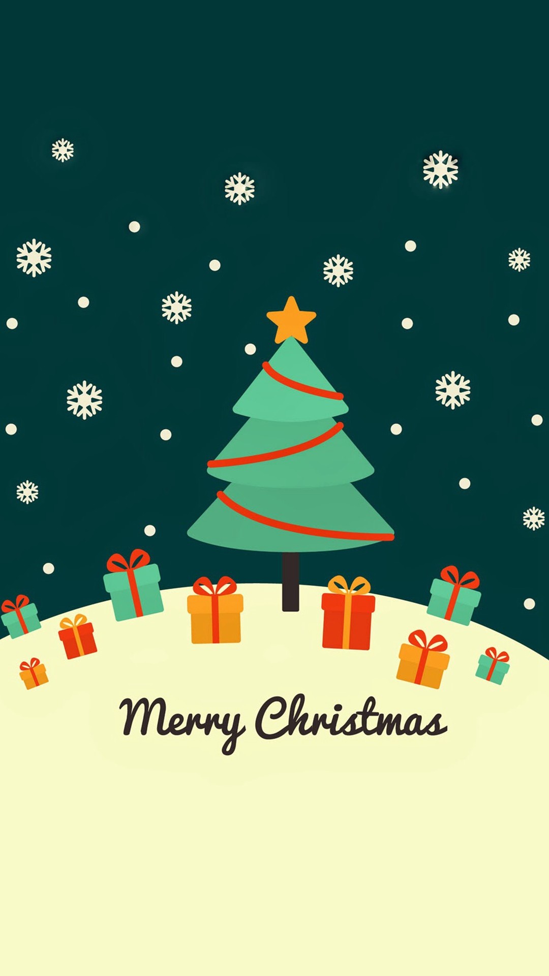 1080x1920 Cute Christmas Card Greeting iPhone 7 Wallpaper Download iPhone .