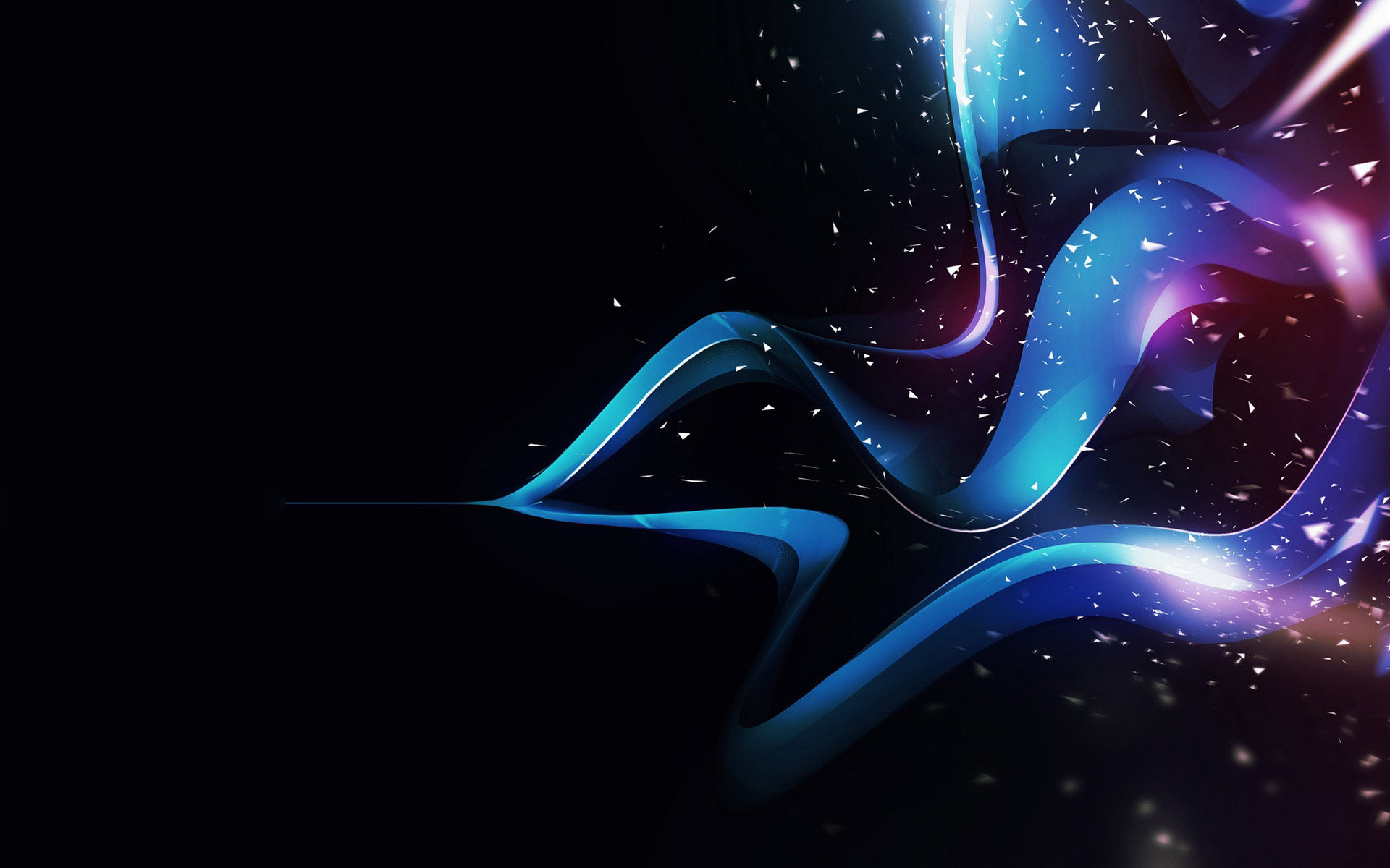1920x1200 Abstract, 3d art, abstract, black, blue, purple