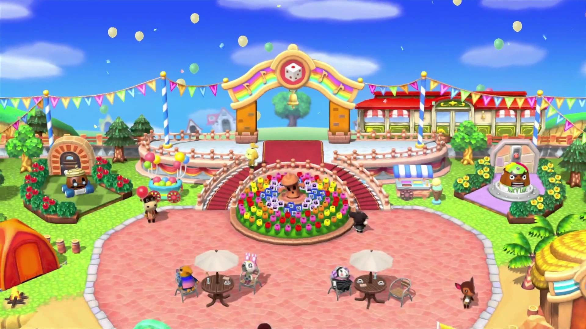 1920x1080 Animal Crossing: Amiibo Festival - Boot-up and plaza direct feed - YouTube