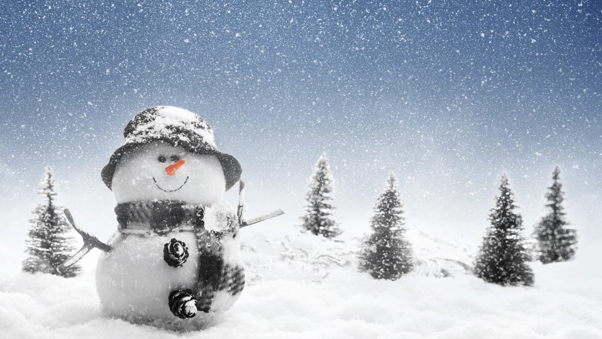 1920x1080 Year Tag - Happy Cute Mountains Xmas Snowman Tree Trees Sweet Nature  Landscape Lovely Adorable Snow