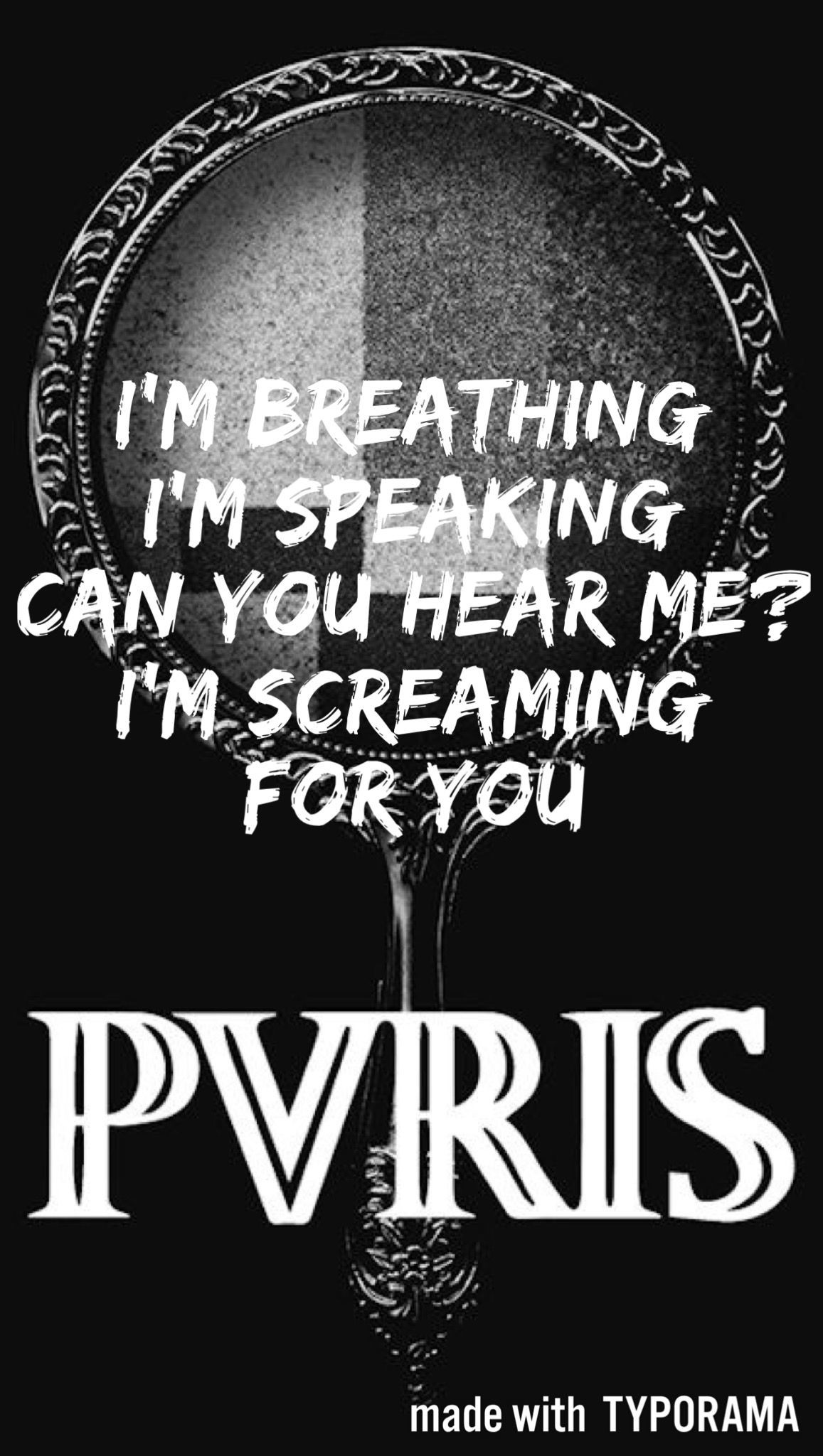 1157x2048 PVRIS lyrics wallpaper