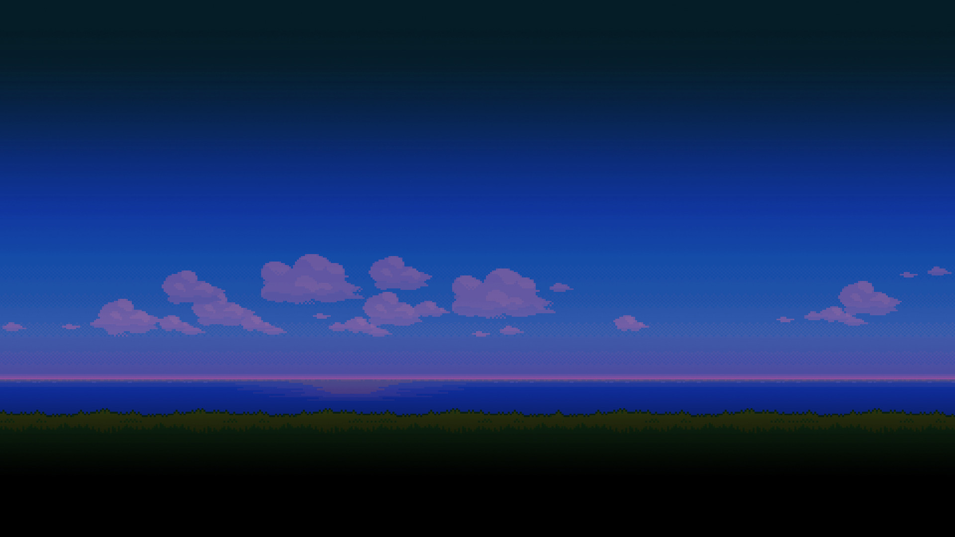 1920x1080 I split the original '8-bit Landscape' into 9 images for every time of the  day. (Download in comments) : wallpapers