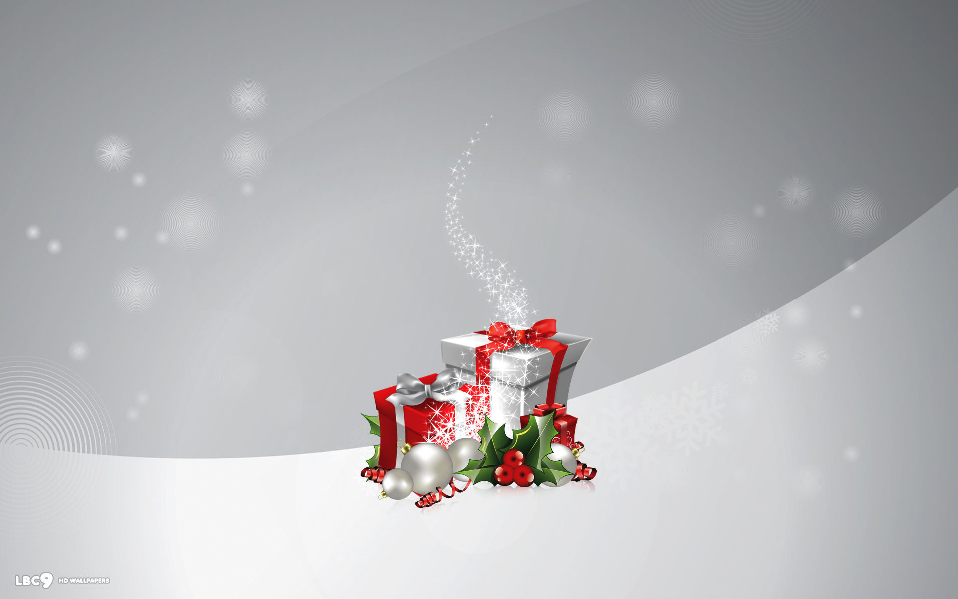 1920x1200  christmas presents magic minimalistic gray white holiday desktop  background