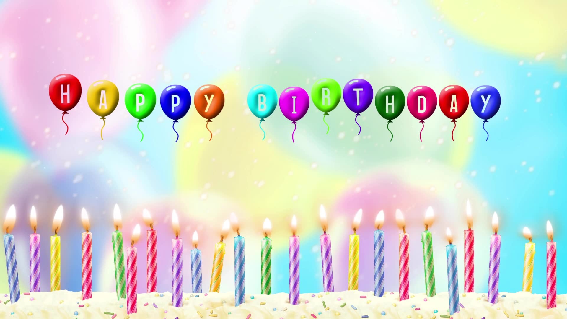 1920x1080 Happy Birthday Cake Animation wallpaper