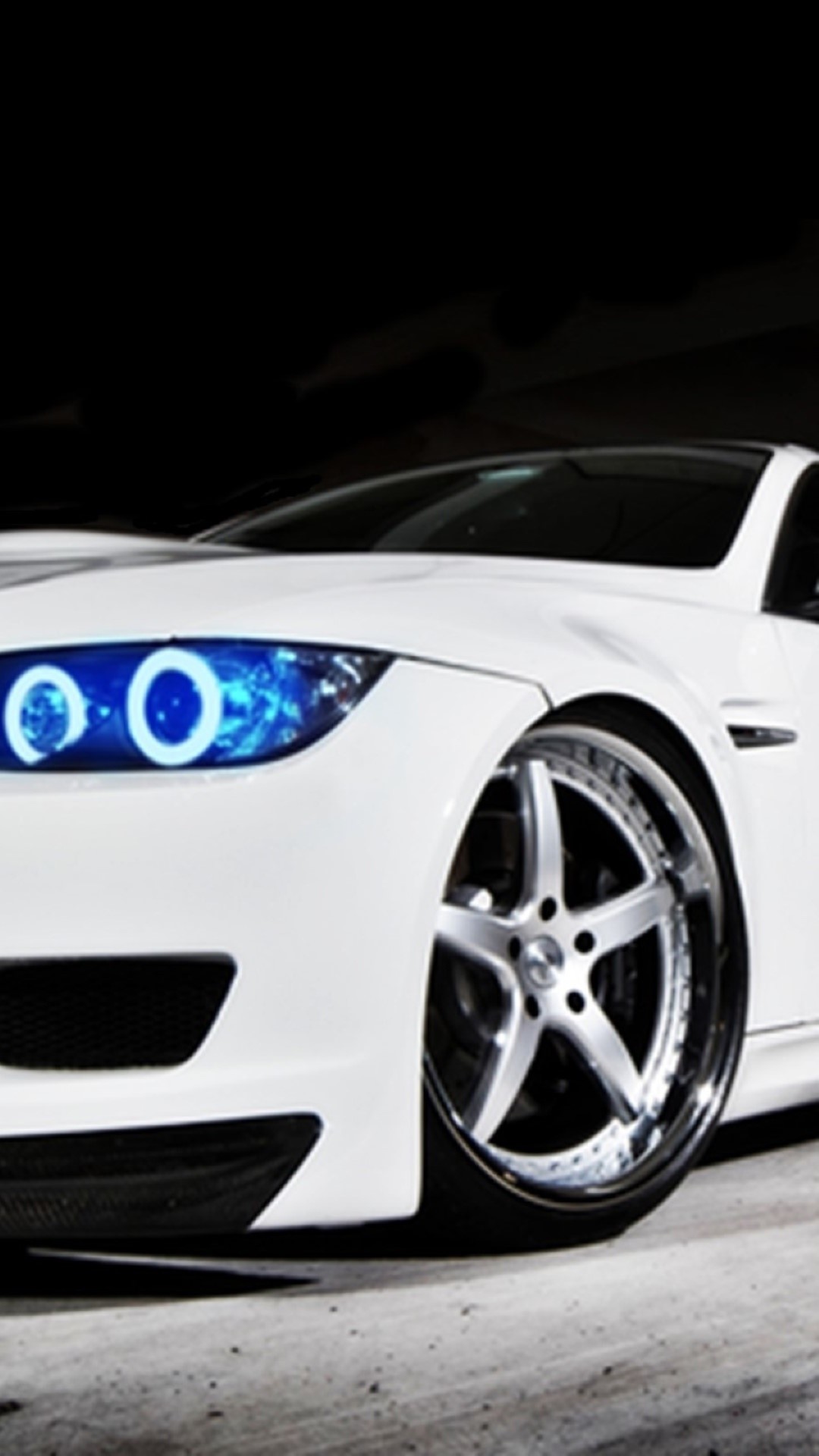 1080x1920 BMW M3 White Blue Headlights iPhone 6 Plus HD Wallpaper / iPod .