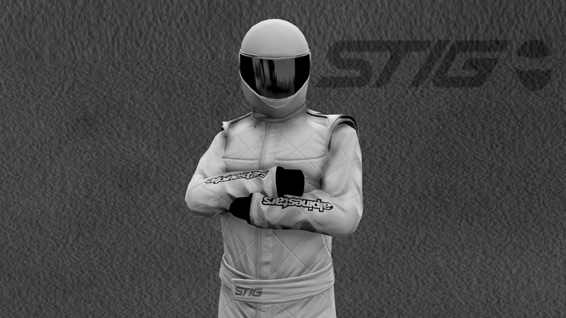 1920x1080 The Stig Racing Suit