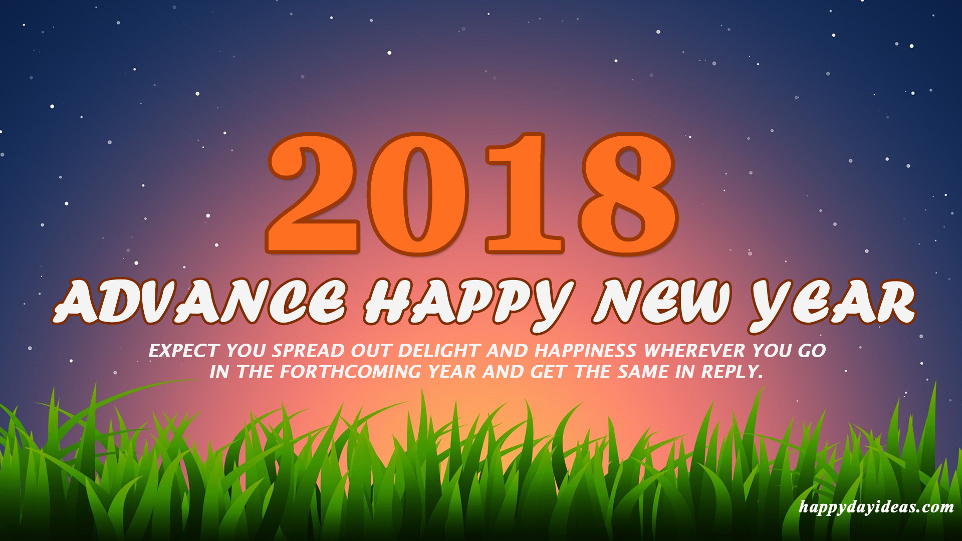 1920x1080 Advance Happy New Year 2018 wallpaper
