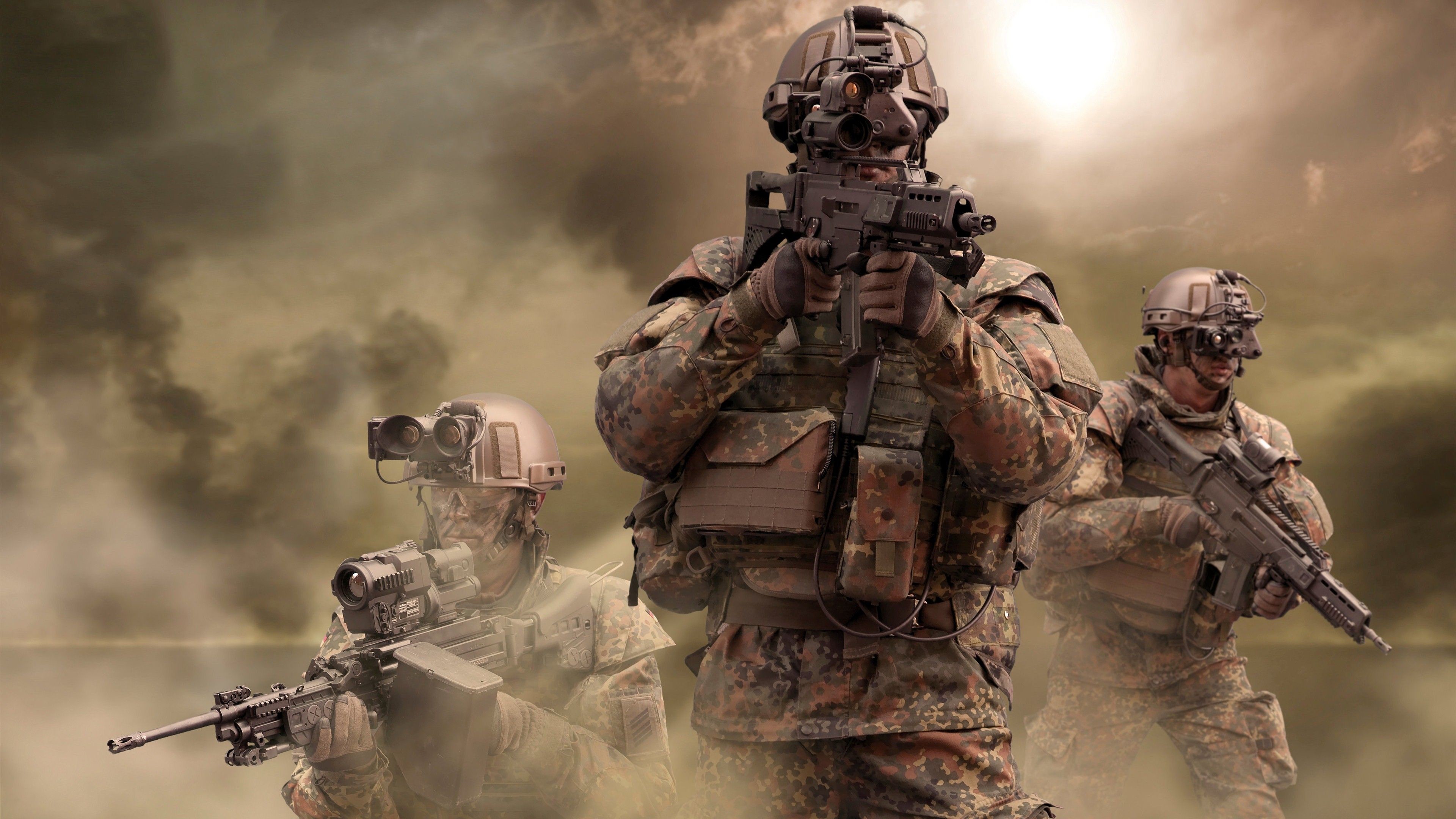 3840x2160  Army Soldier Background Wallpaper | HD Wallpapers