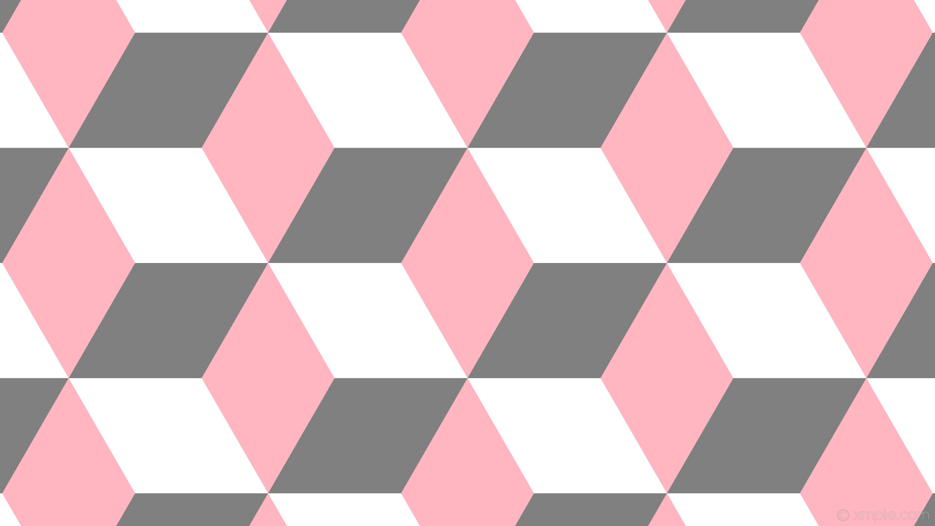 1920x1080 wallpaper 3d cubes white grey pink light pink gray #ffb6c1 #808080 #ffffff  90