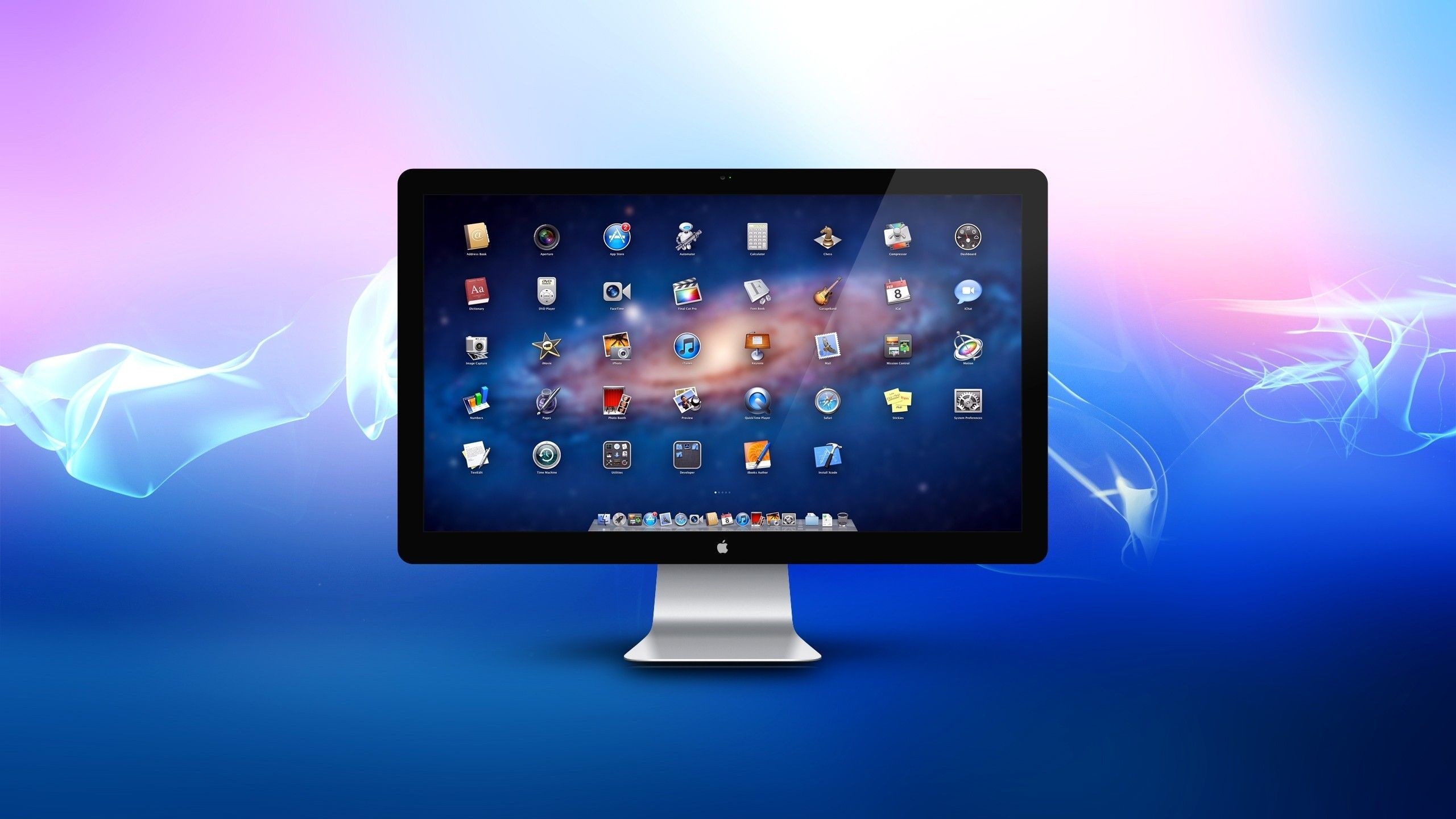 2560x1440  Wallpaper monitor, mac, apple, computer