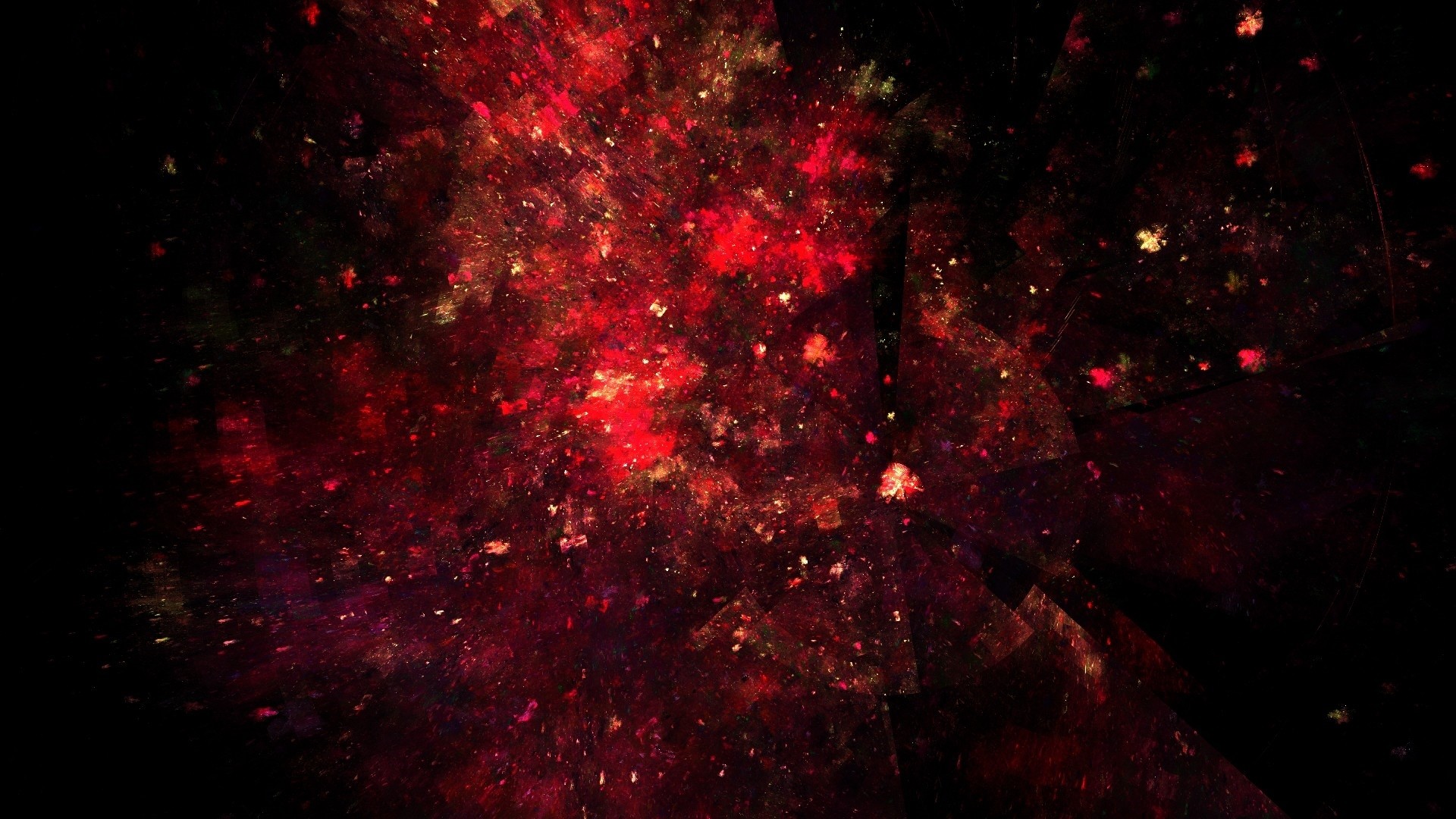 1920x1080 Black Red Abstract Art Wallpaper 28431