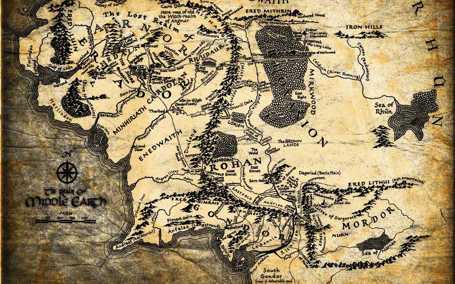 1920x1200  The Lord of the Rings fantasy map lotr wallpaper |  .