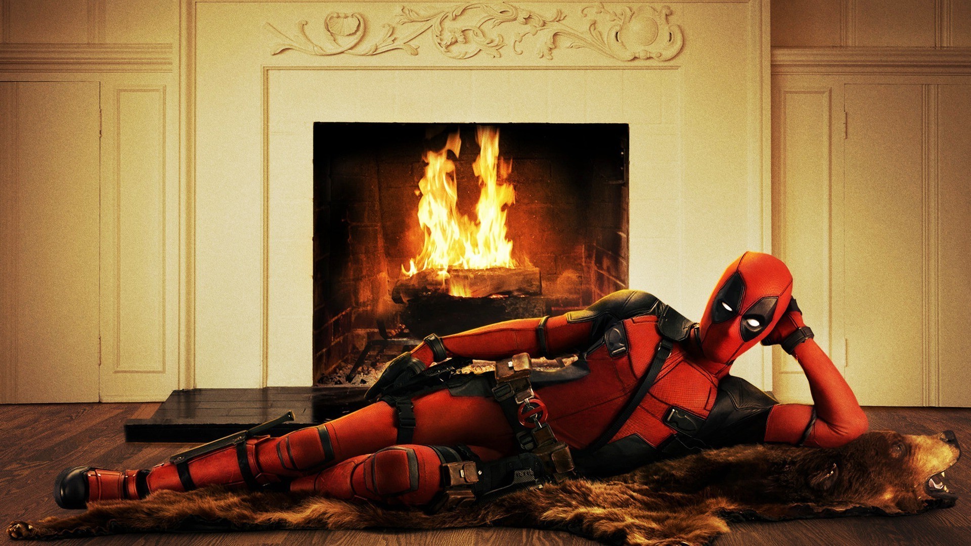 1920x1080 Deadpool, Ryan Reynolds, Movies, Fireplace Wallpapers HD / Desktop and  Mobile Backgrounds