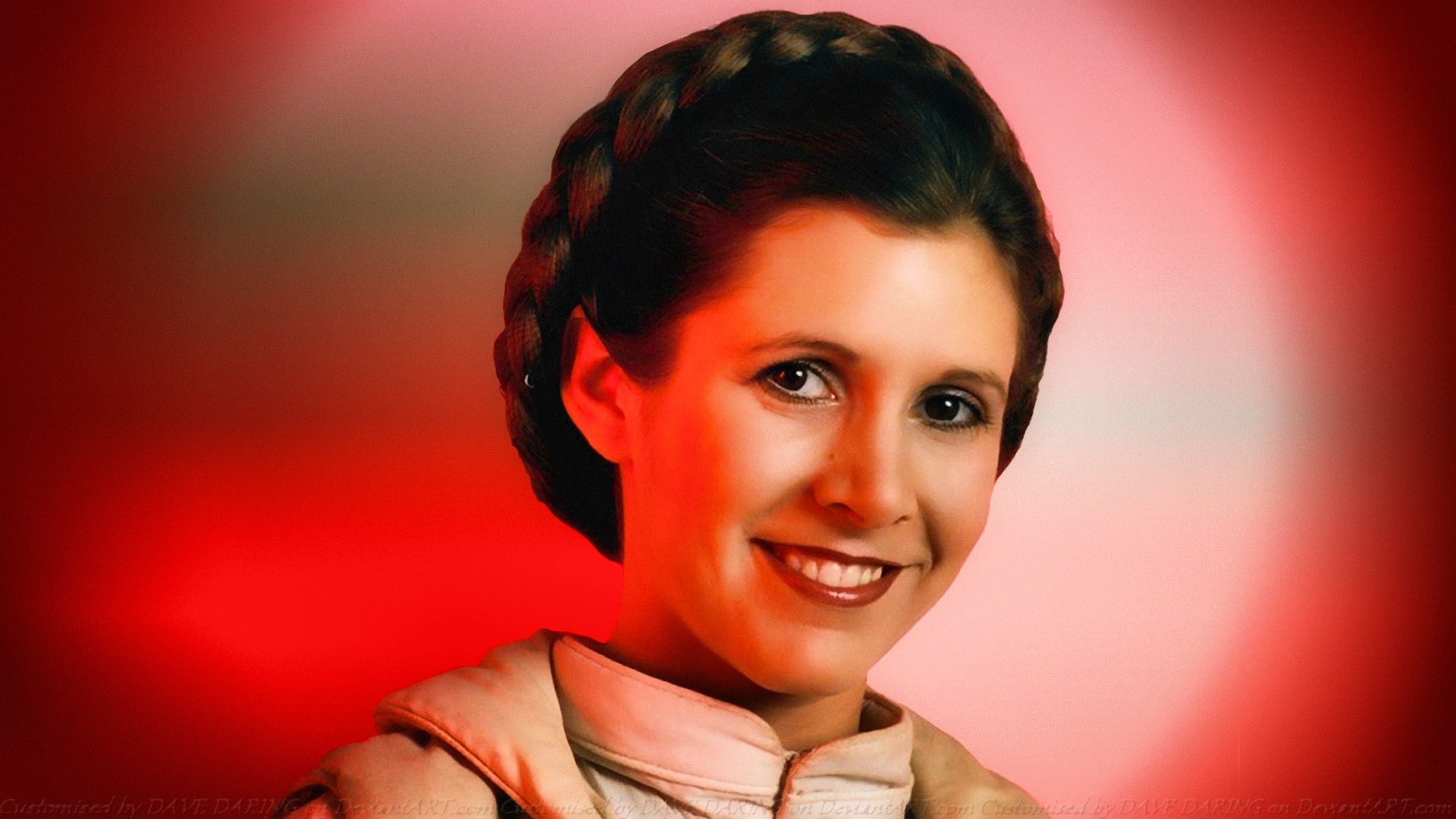 2560x1440 ... Carrie Fisher Princess Leia XXXII by Dave-Daring