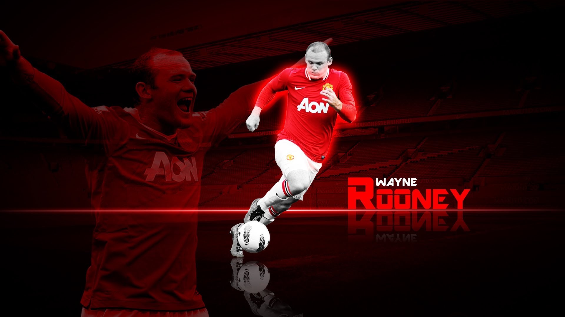 1920x1080 How to create Wayne Rooney wallpaper in AdobeÂ® PhotoshopÂ® software - YouTube