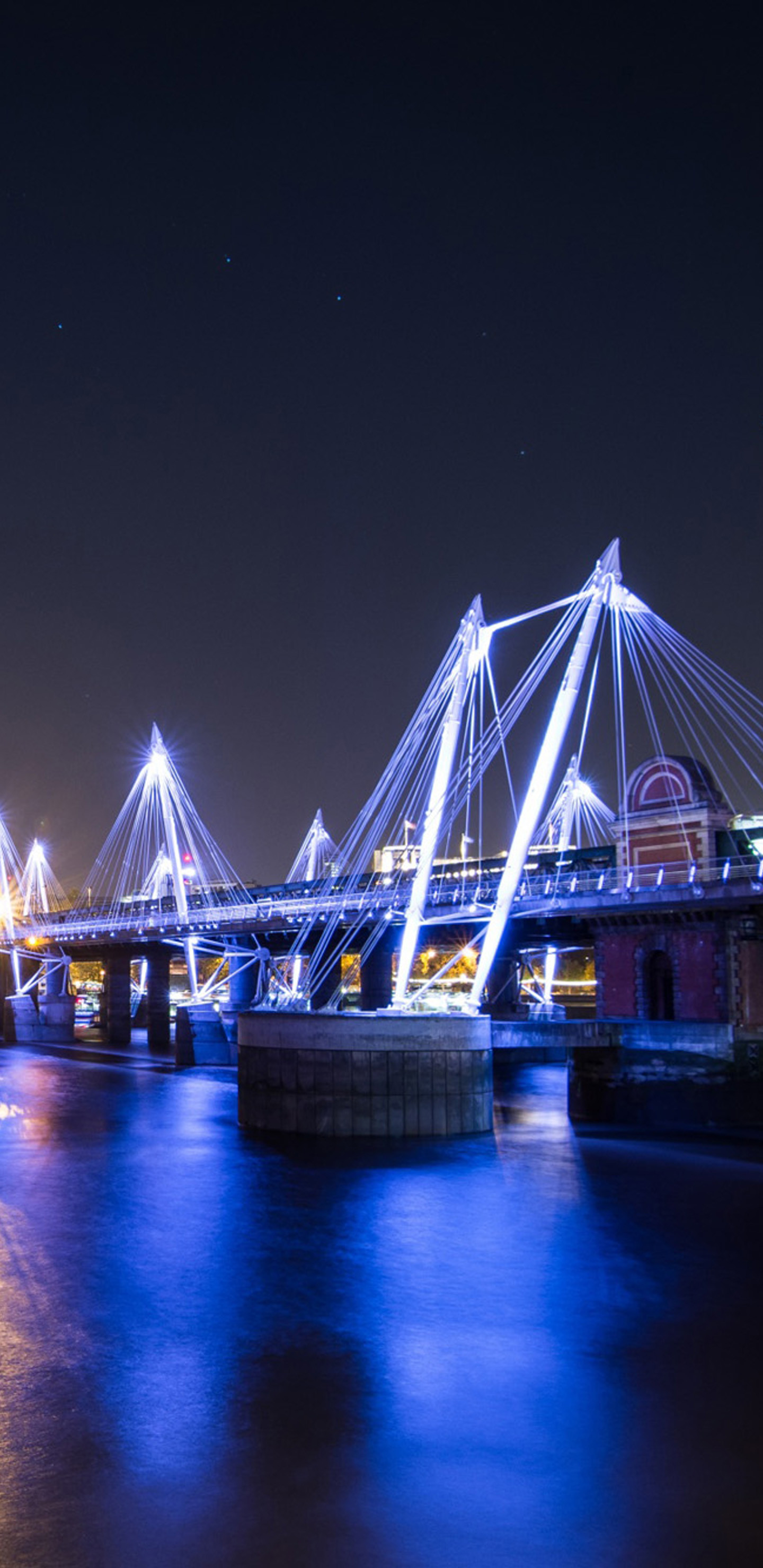 1440x2960 London Bridge at night Galaxy Note 8 Wallpaper