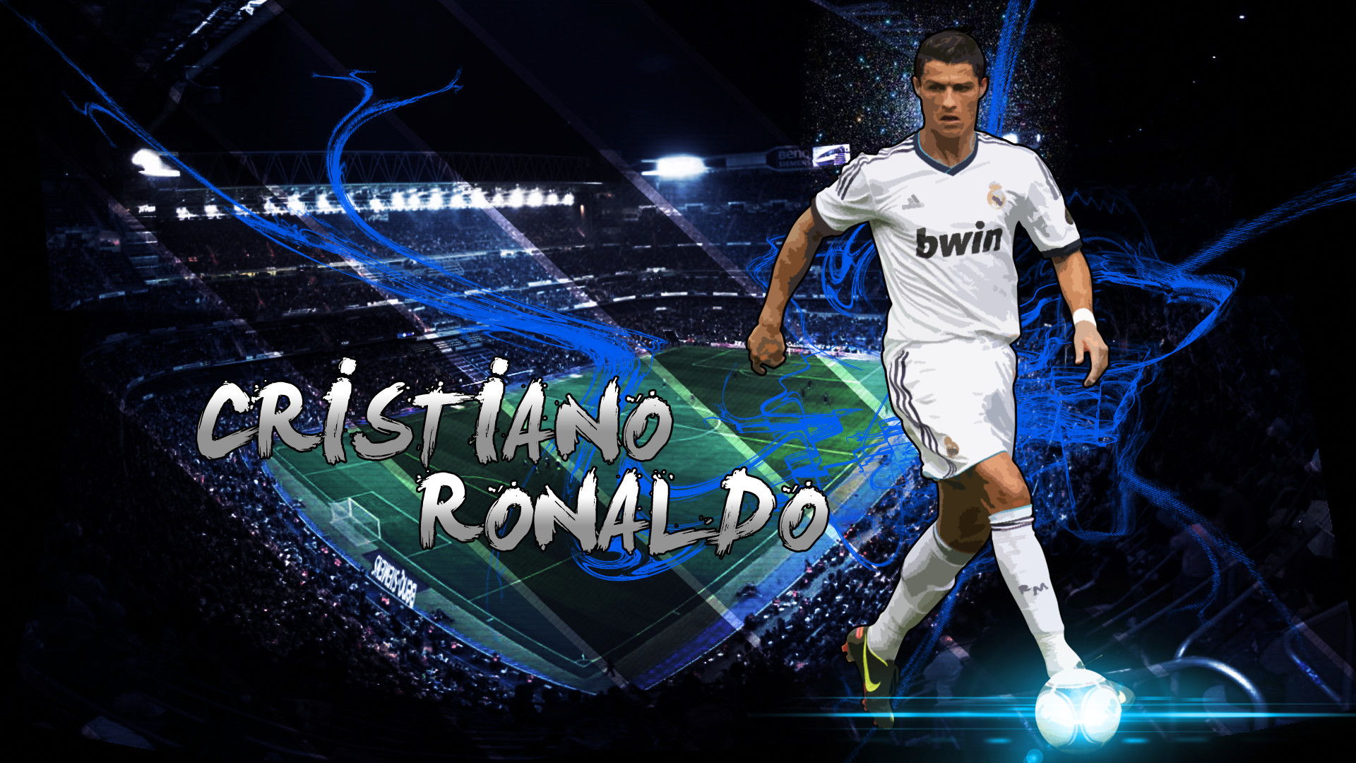 1920x1080 Cristiano Ronaldo, Cr7, Football Player, Real Madrid, Jersey, King, Stadium Wallpaper  HD