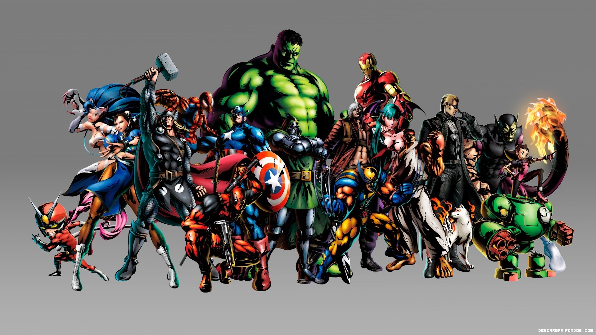 1920x1080 Marvel Super Heroes Background