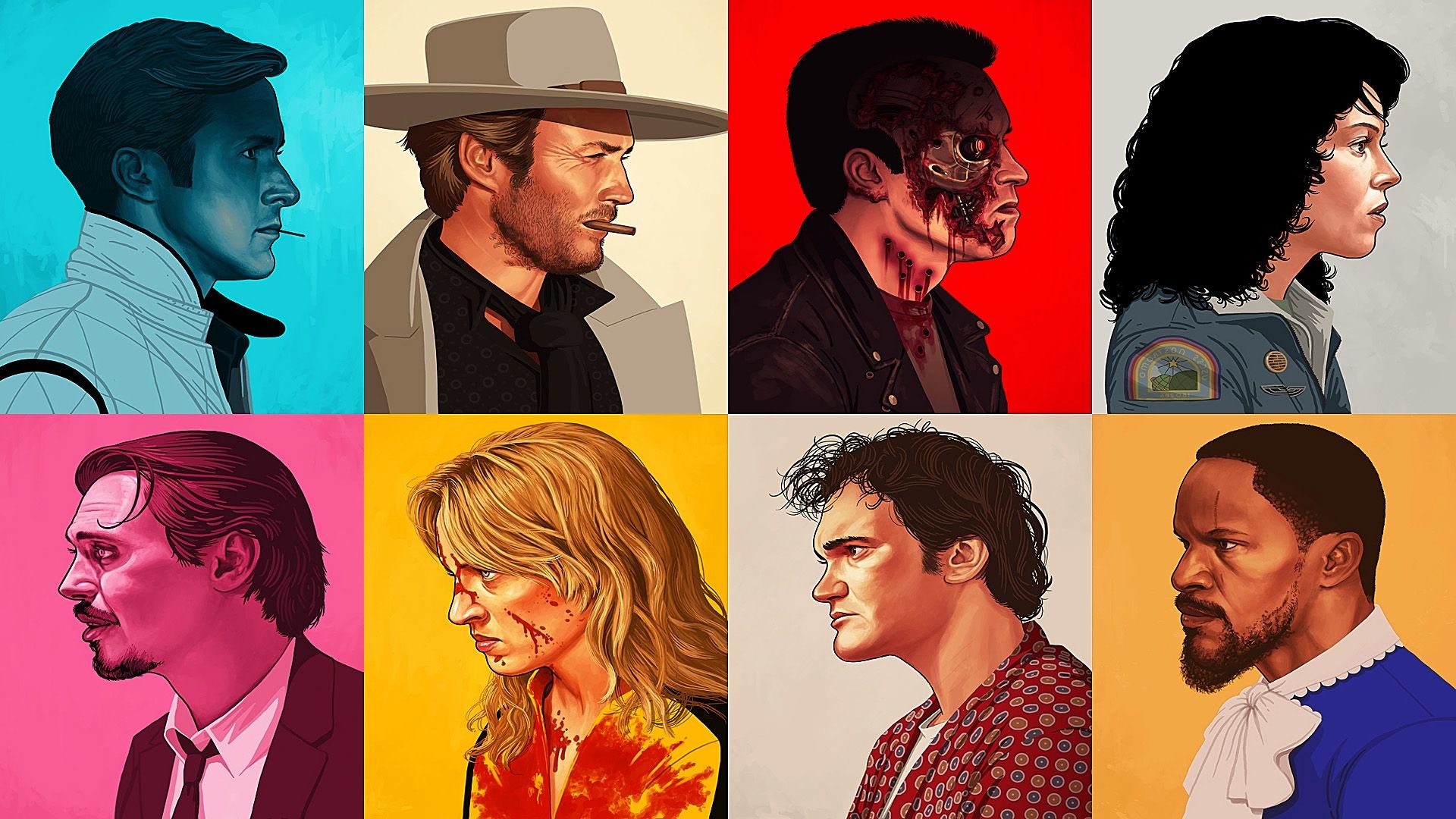 1920x1080 Quentin Tarantino Movie Characters
