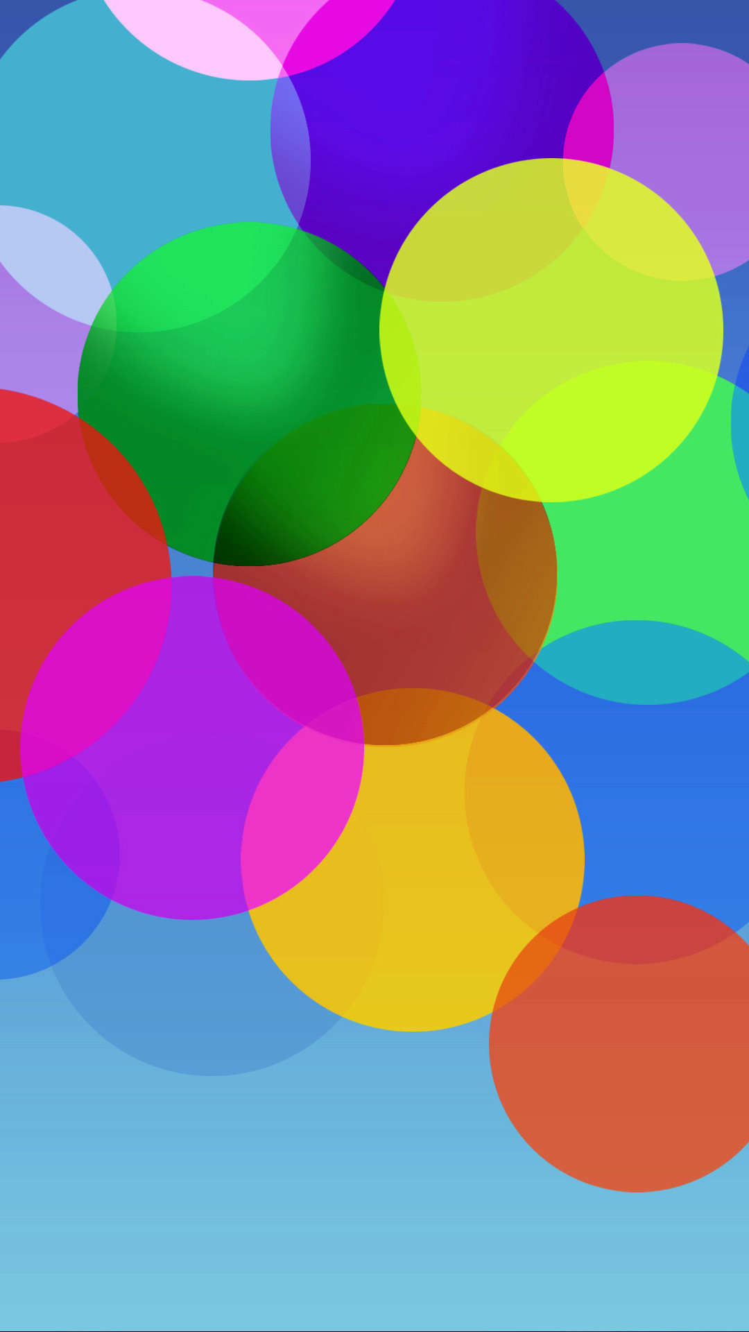 1080x1920 Fluttering Color Bubble #iPhone #7 #wallpaper