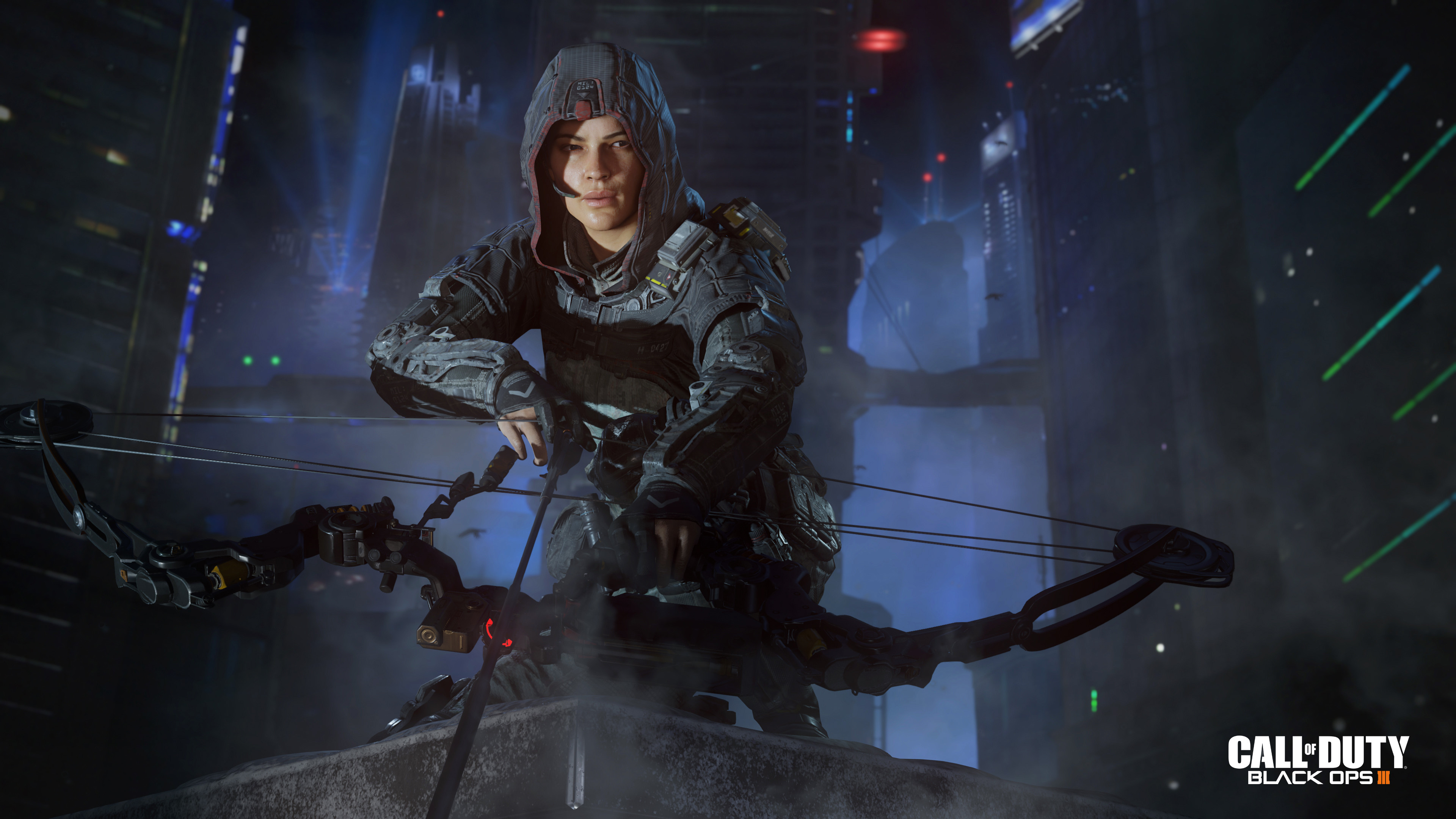 3840x2160 Preview wallpaper call of duty, black ops iii, alessandra castillo,  outrider 