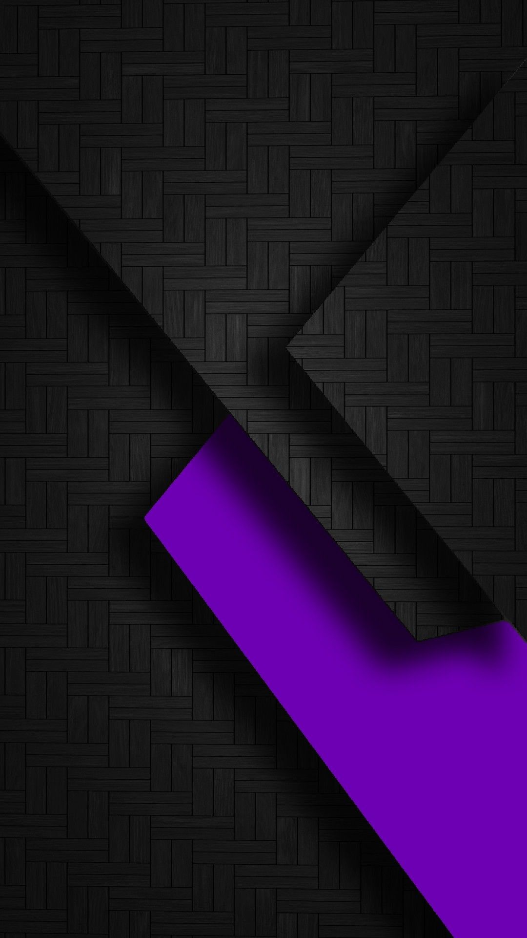 1080x1920 Black with Purple Geometric Wallpaper