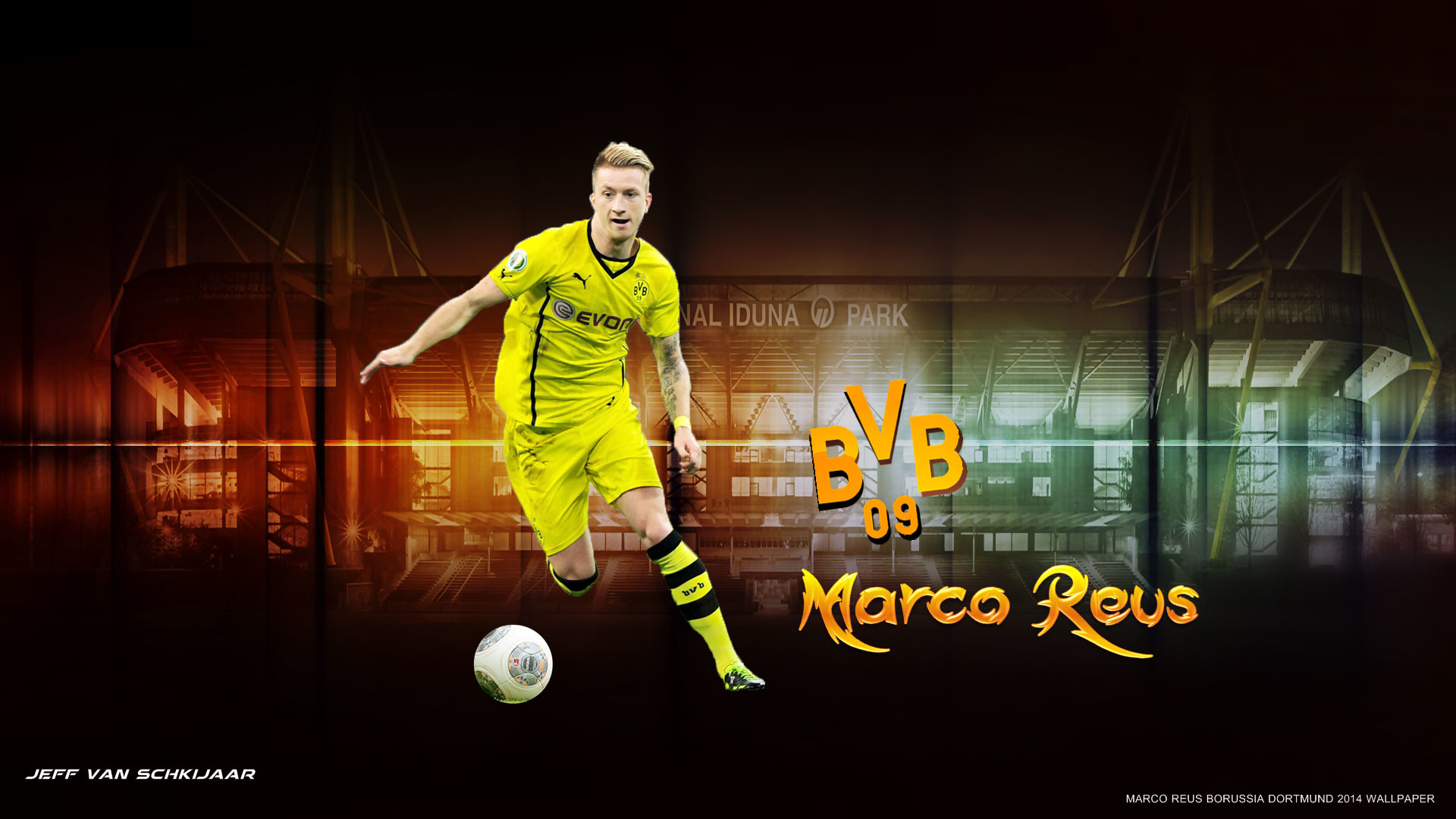 1920x1080 Marco Reus Borussia Dortmund Wallpaper HD 2014 #1