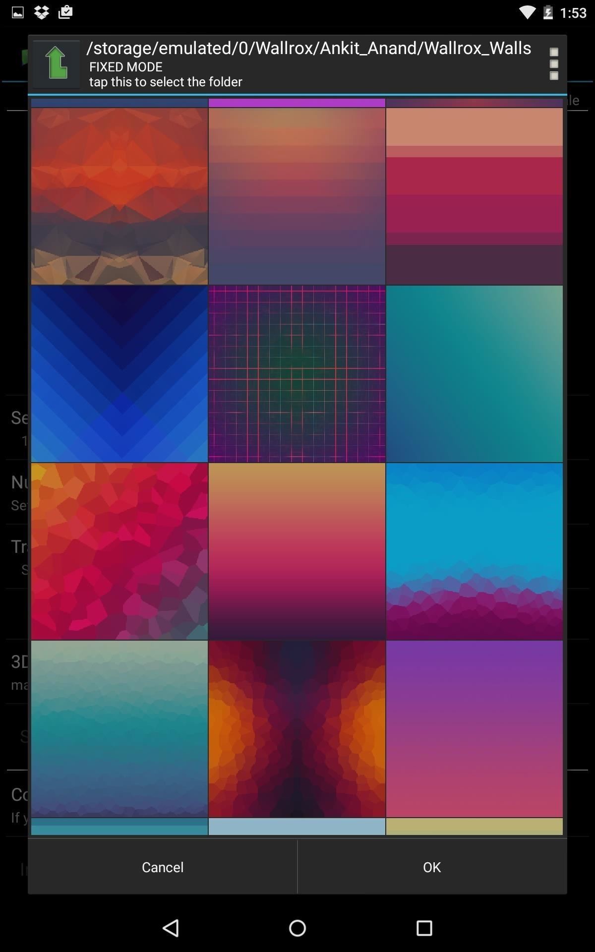1200x1920 Once your wallpapers are picked, If you tap and hold on the preview image,  you can modify and crop the image. When that's done, tap the set number to  add ...
