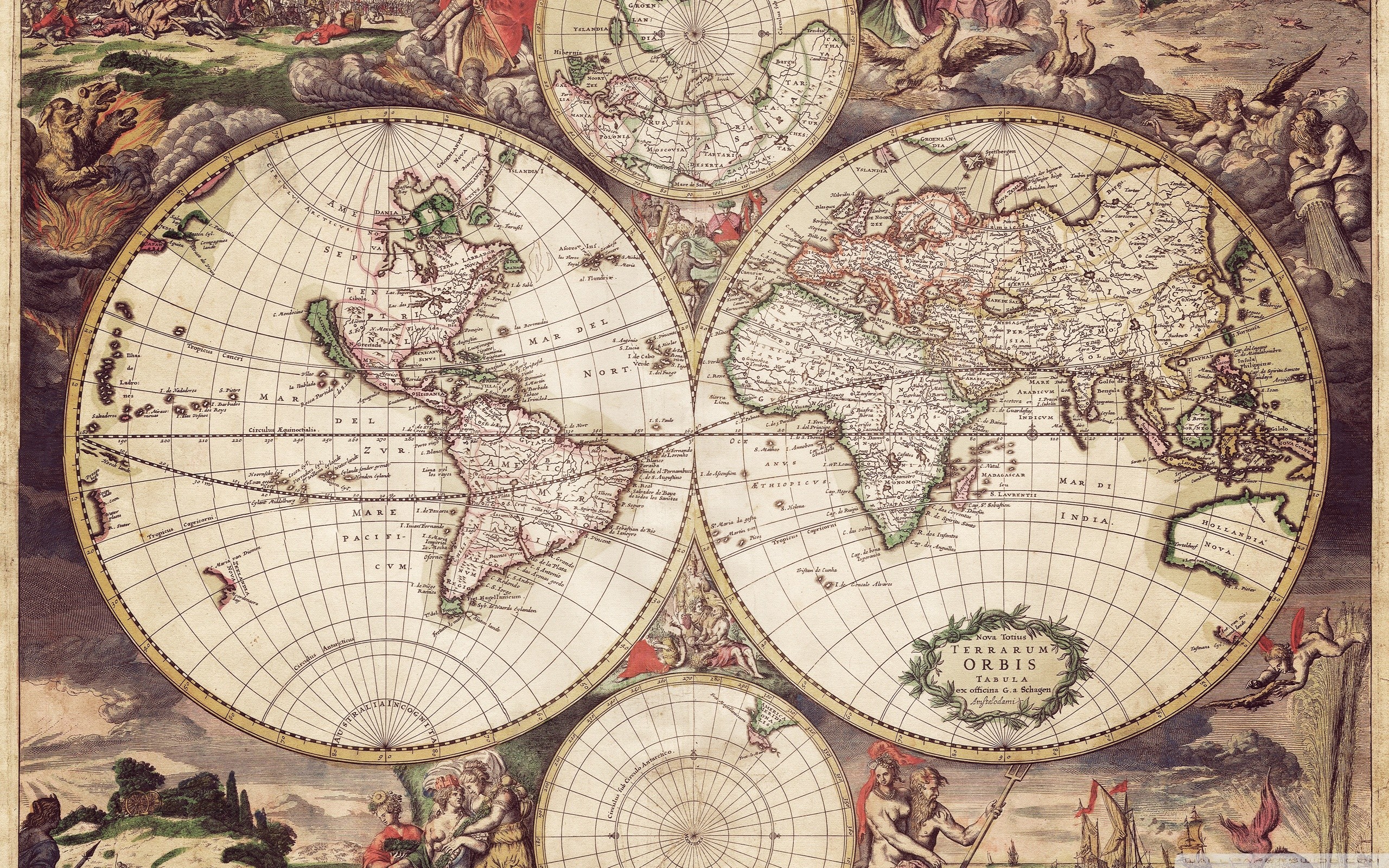 2560x1600 Old World Map Wallpaper