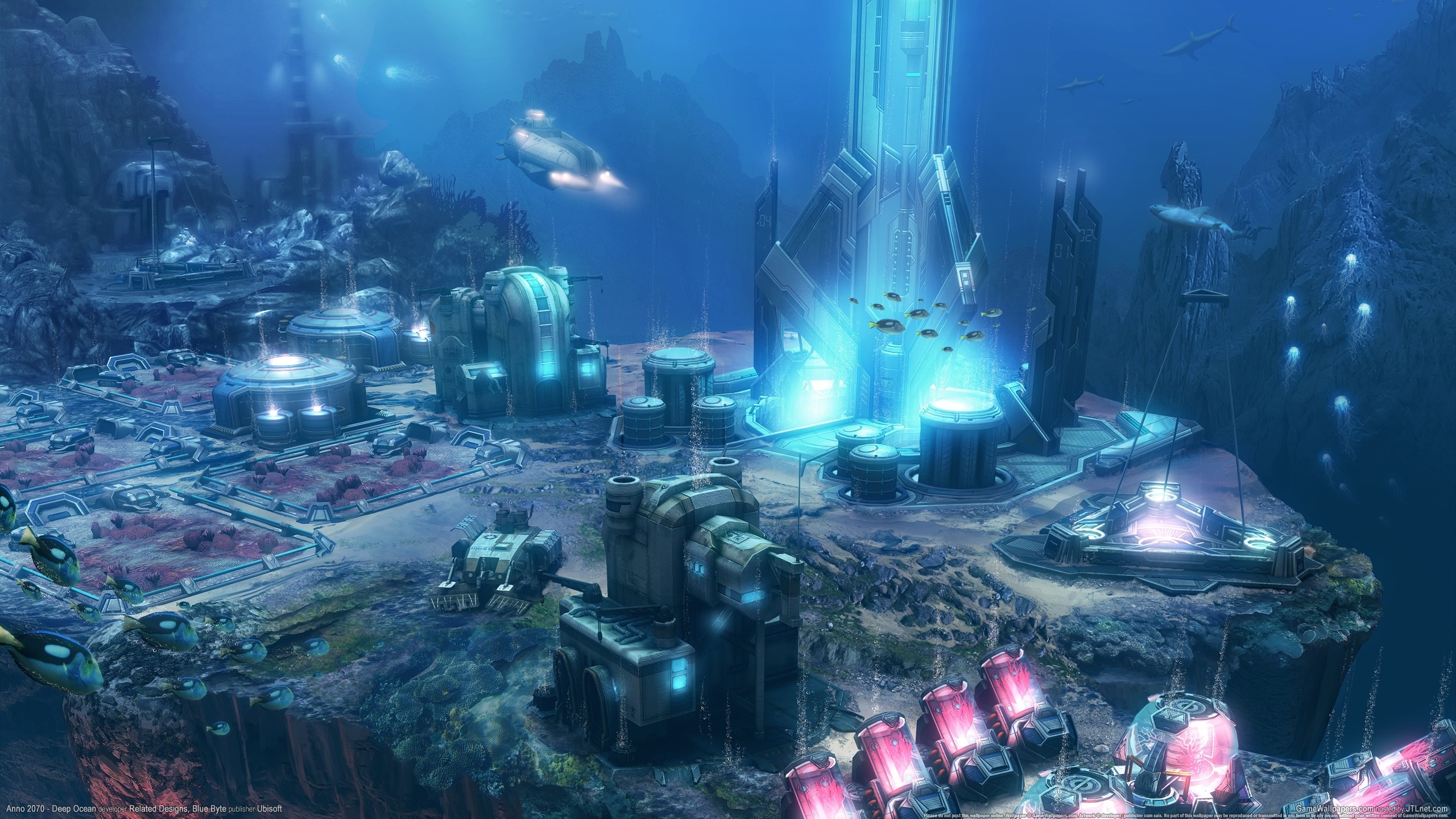 2560x1440 ANNO 2070 Deep Ocean sci-fi underwater city wallpaper |  | 126552  | WallpaperUP