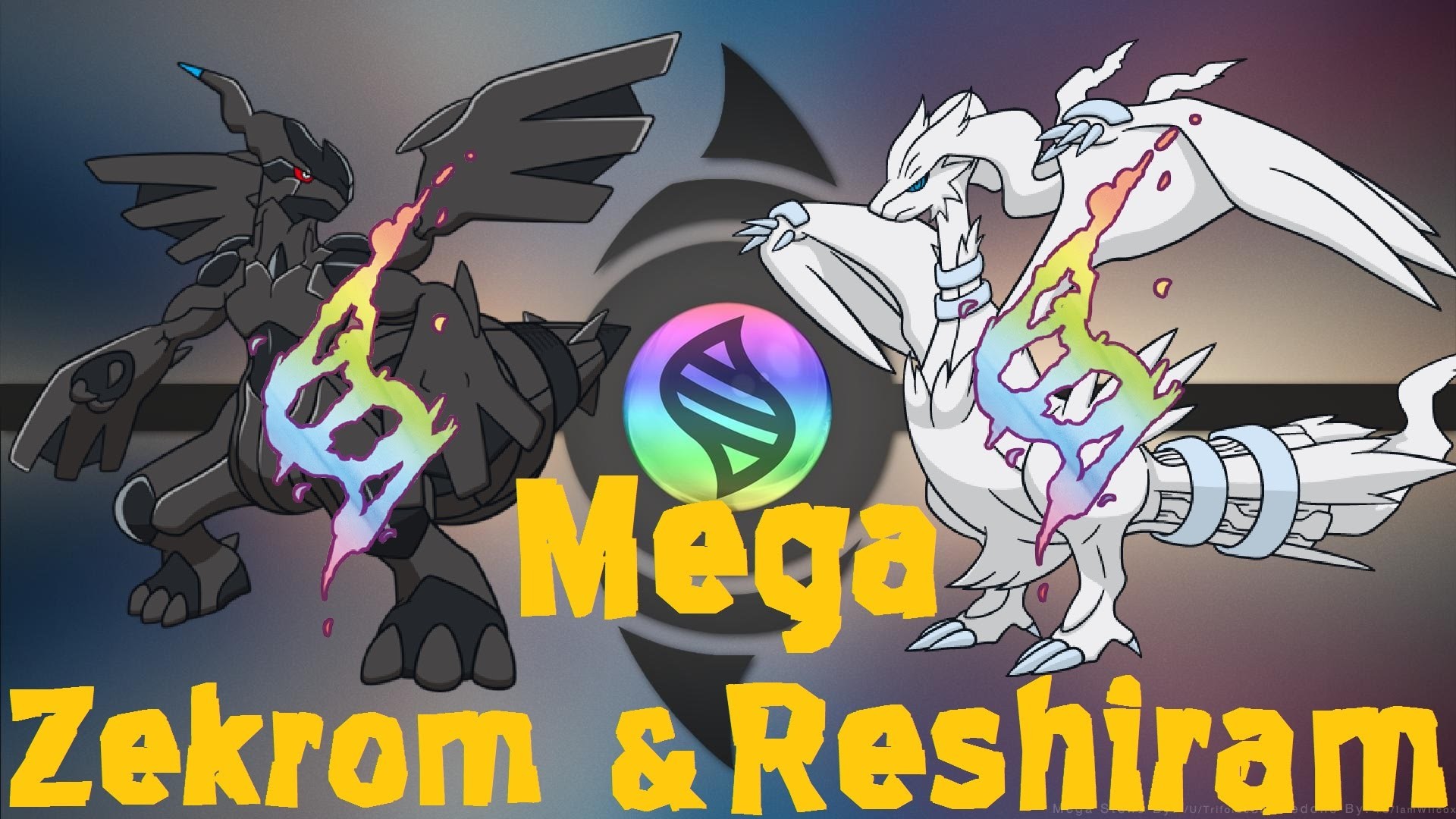 1920x1080 Mega Zekrom and Reshiram | Pokemon Omega Ruby and Alpha sapphire (Fan Art)  - YouTube