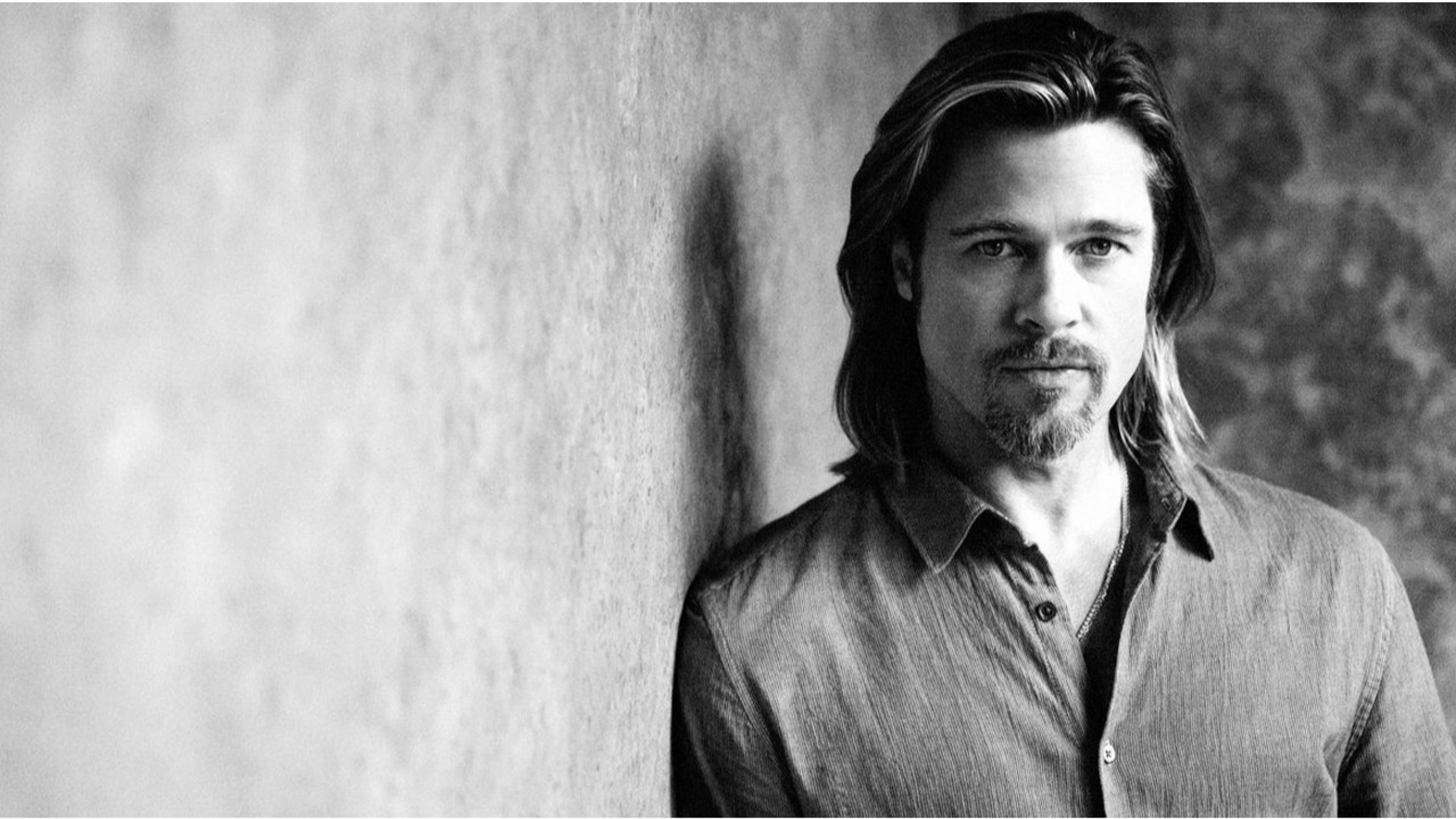 3840x2160 Brad Pitt Long Hair Man