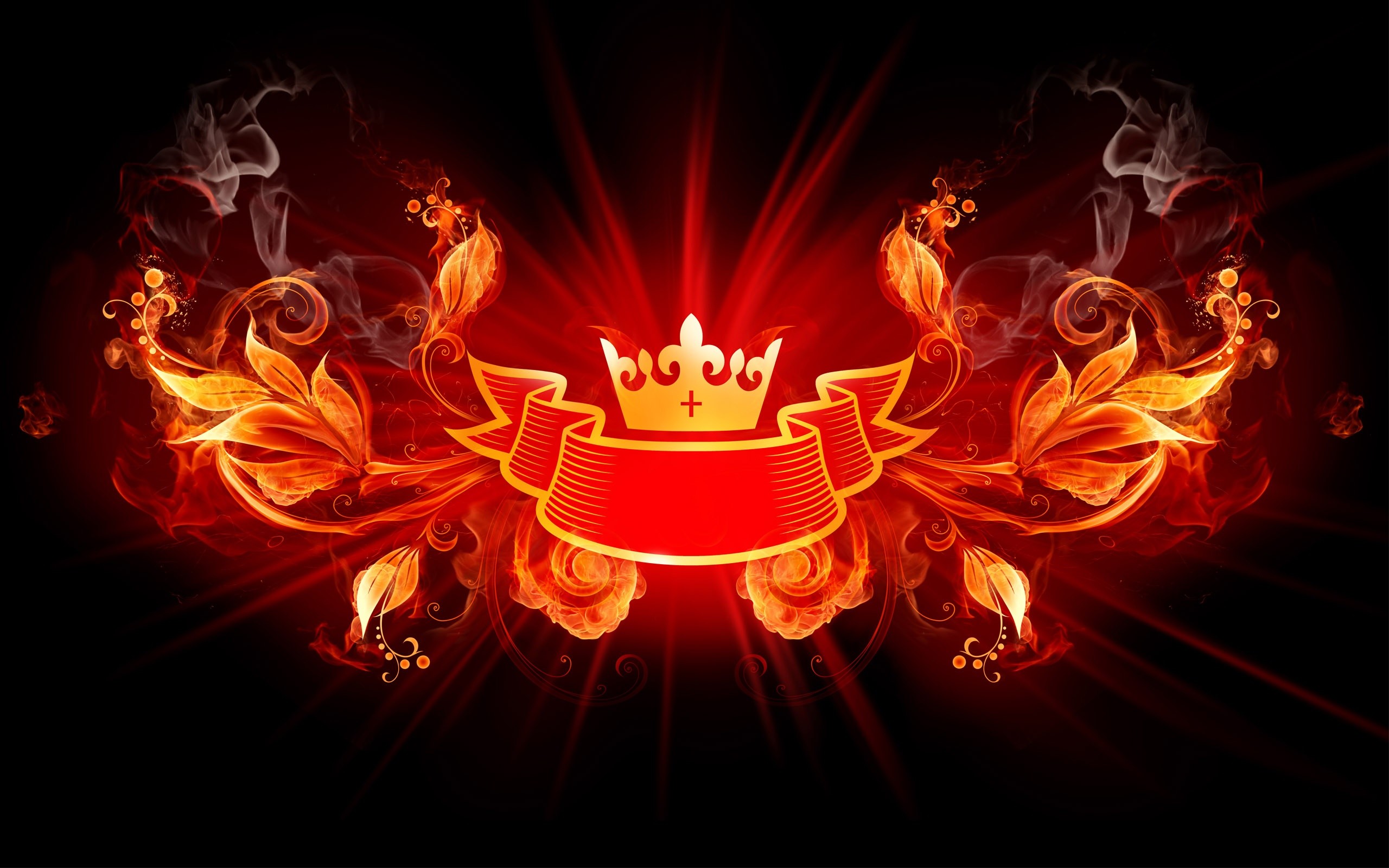 2560x1600 King of Fire Design HD Wide