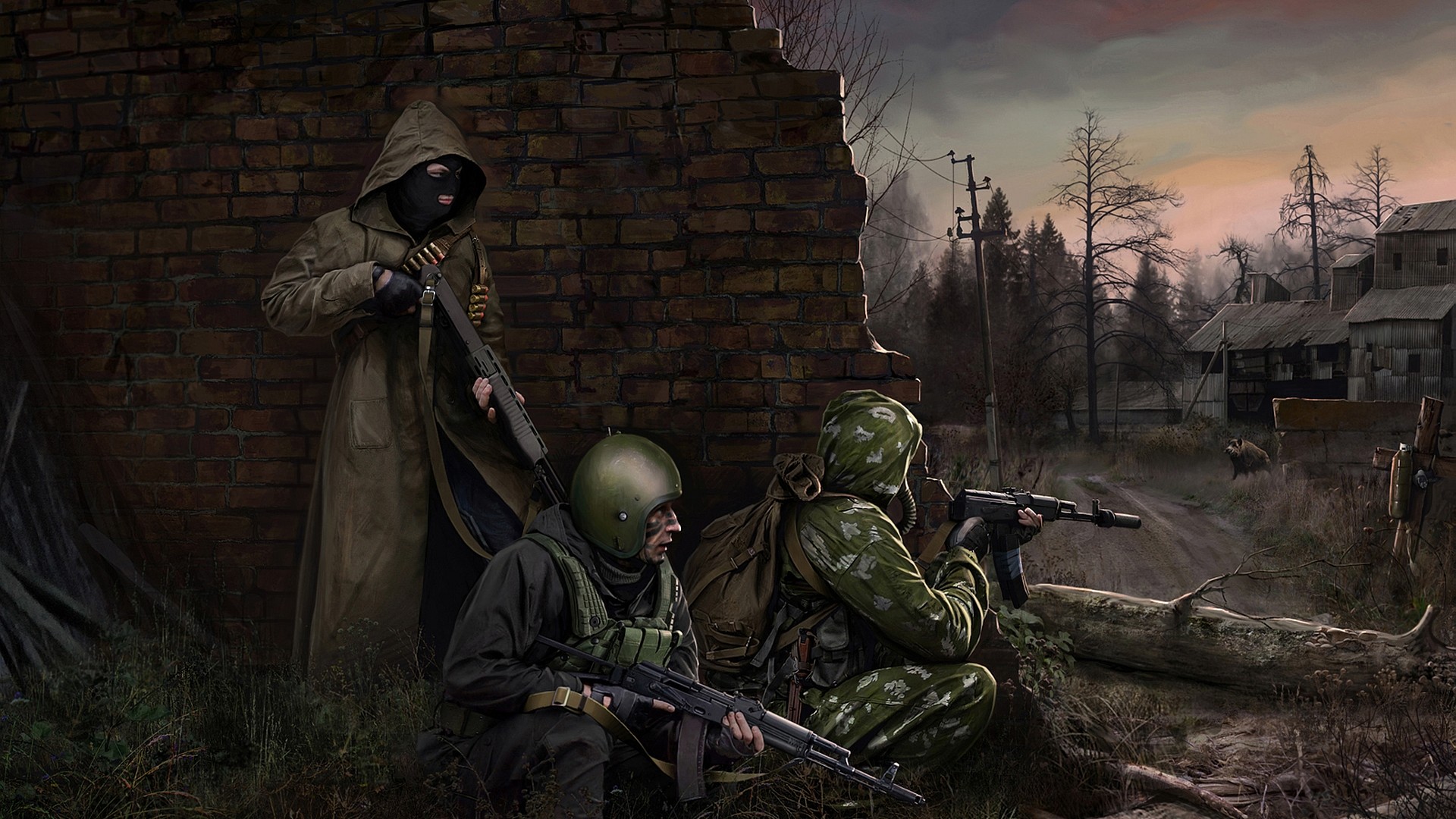HD wallpaper: stalker, art backgrounds, zone, chernobyl, Download 3840x2400  stalker