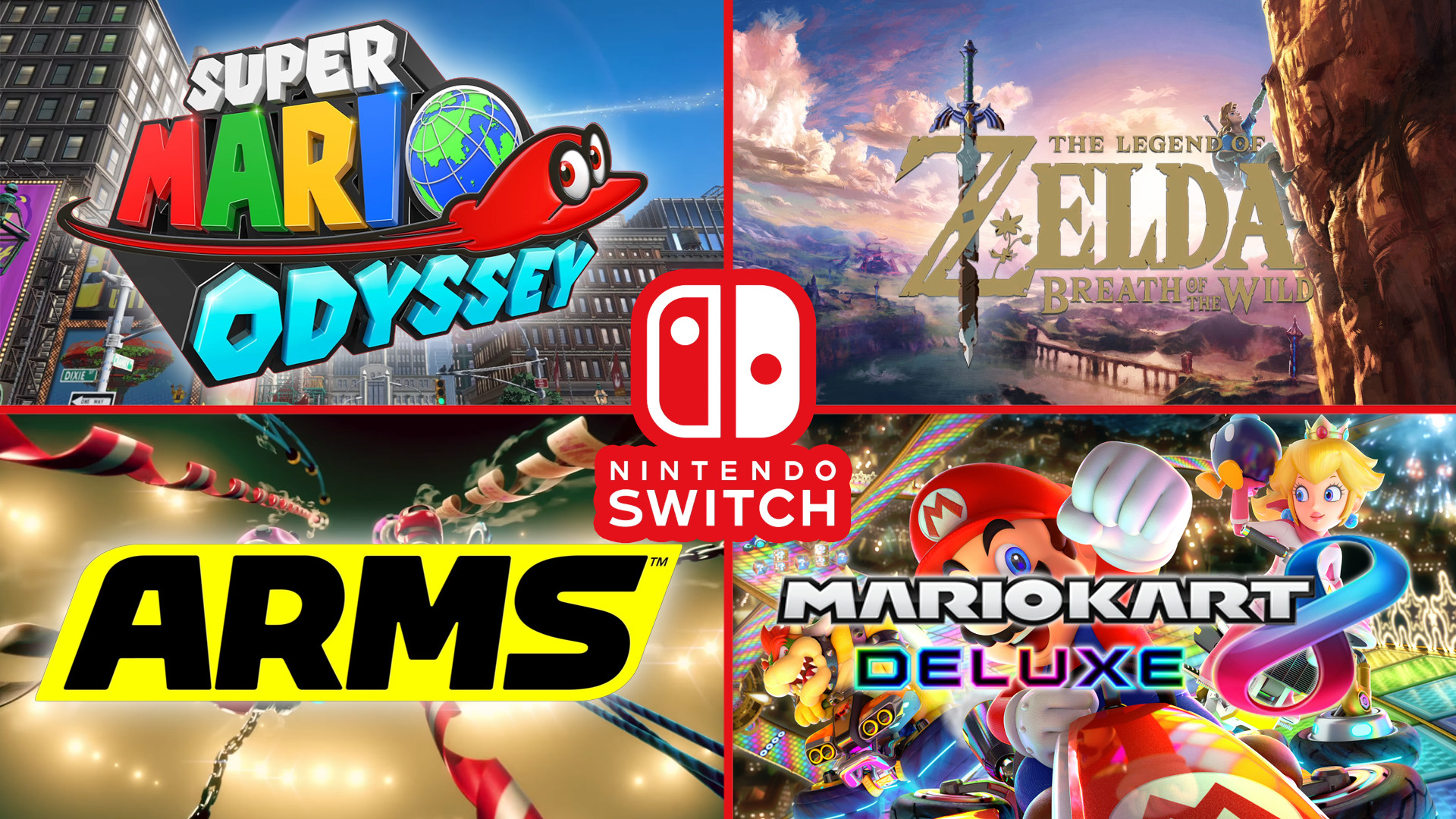 1920x1080 WallpaperI made a wallpaper for some Nintendo Switch games I'm excited for.