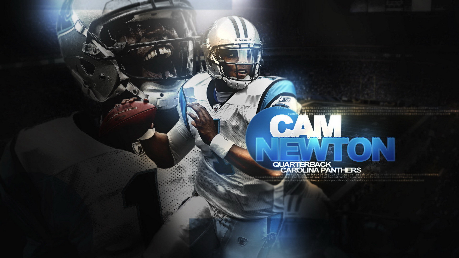 1920x1080 ... Cam Newton 2014 NFL Wallpaper 01 Â· Wallpaperres.com
