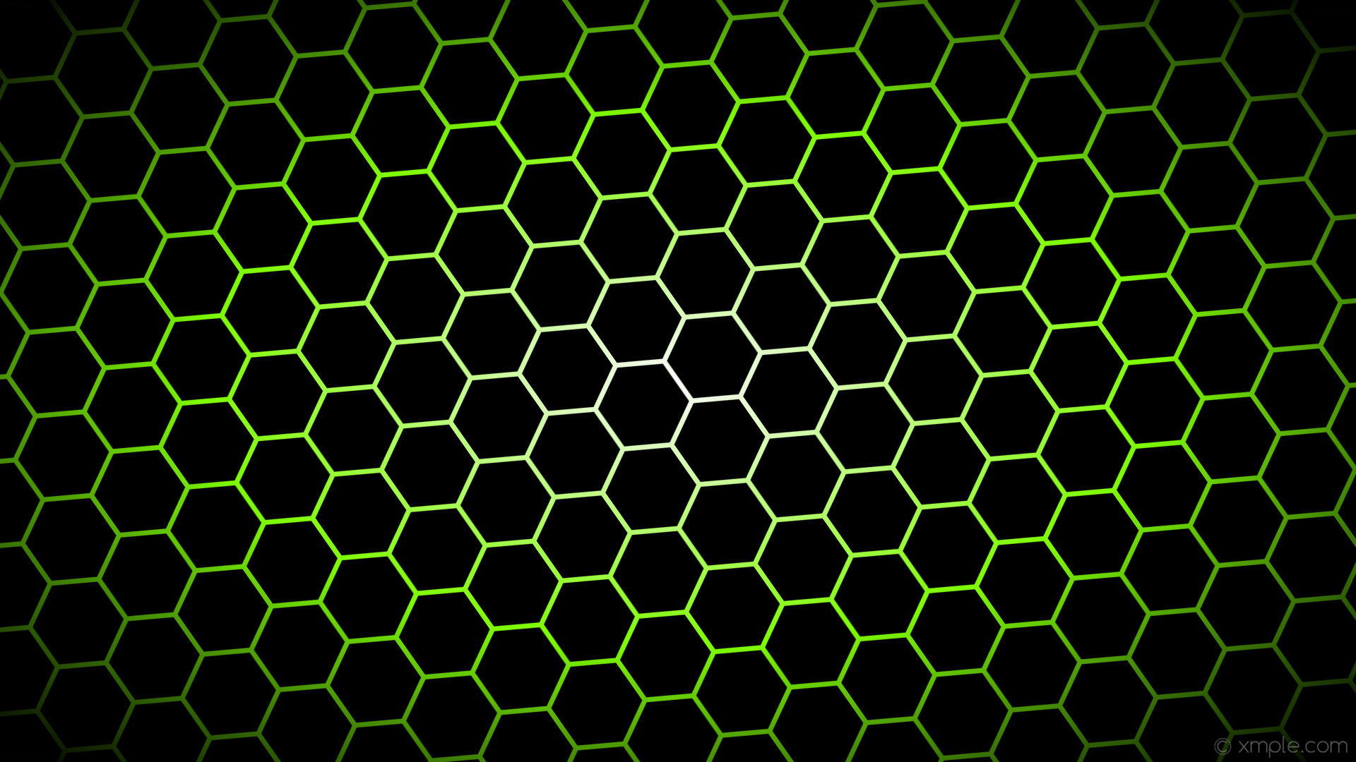 1920x1080 wallpaper black hexagon glow gradient white green chartreuse #000000  #ffffff #7fff00 diagonal 35