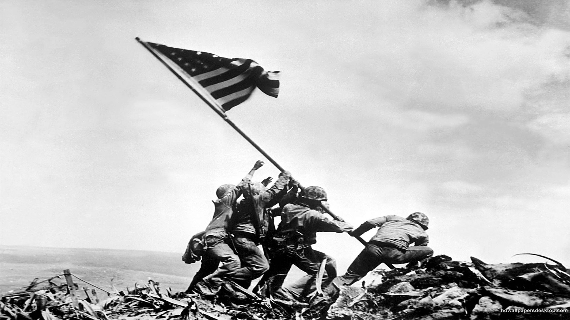 1920x1080 Raising The Flag On Iwo Jima 342491