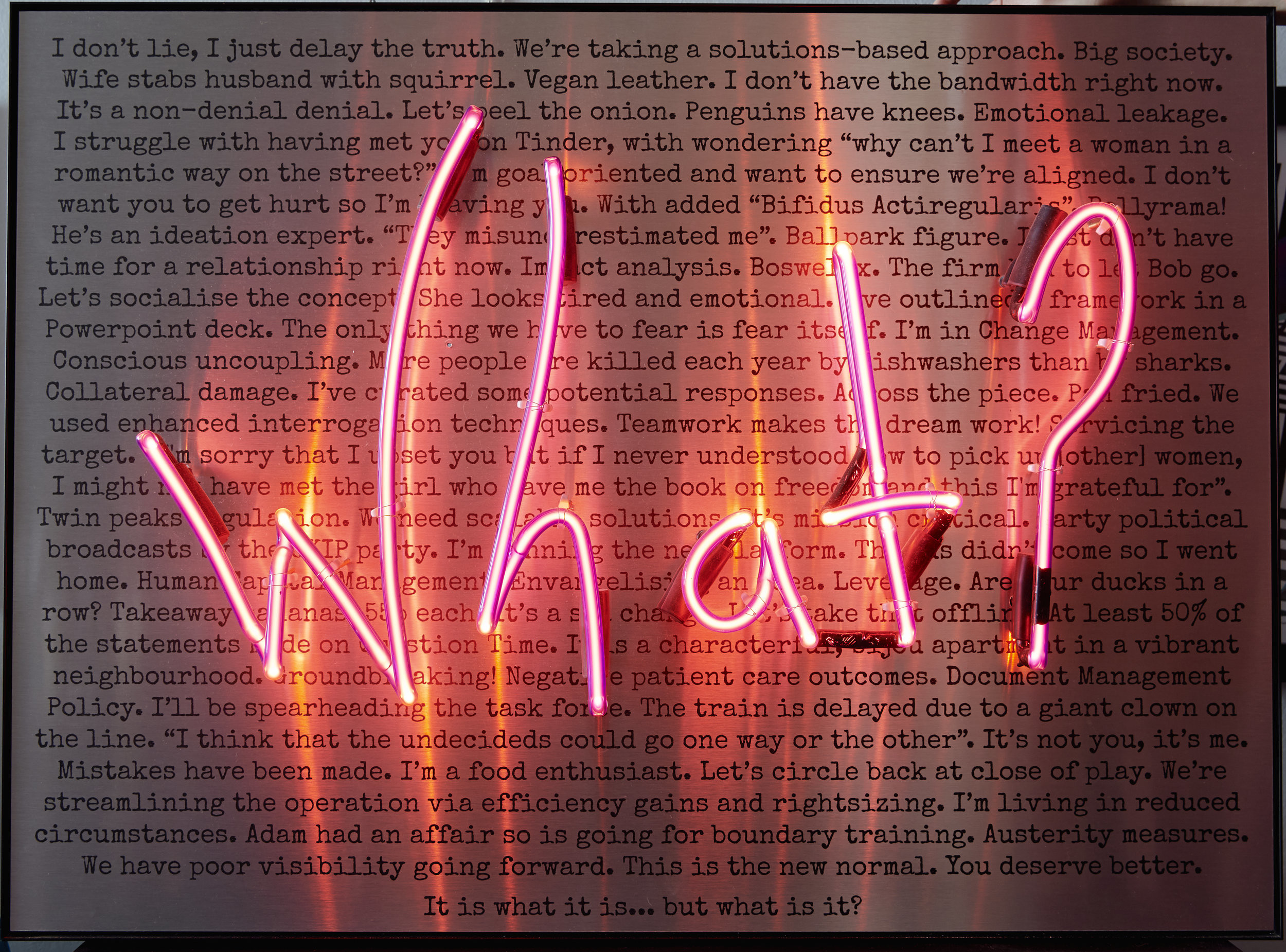 2500x1850 Neon light - Do You Hear Yourself When You Speak? (what) - brushed  aluminium background version