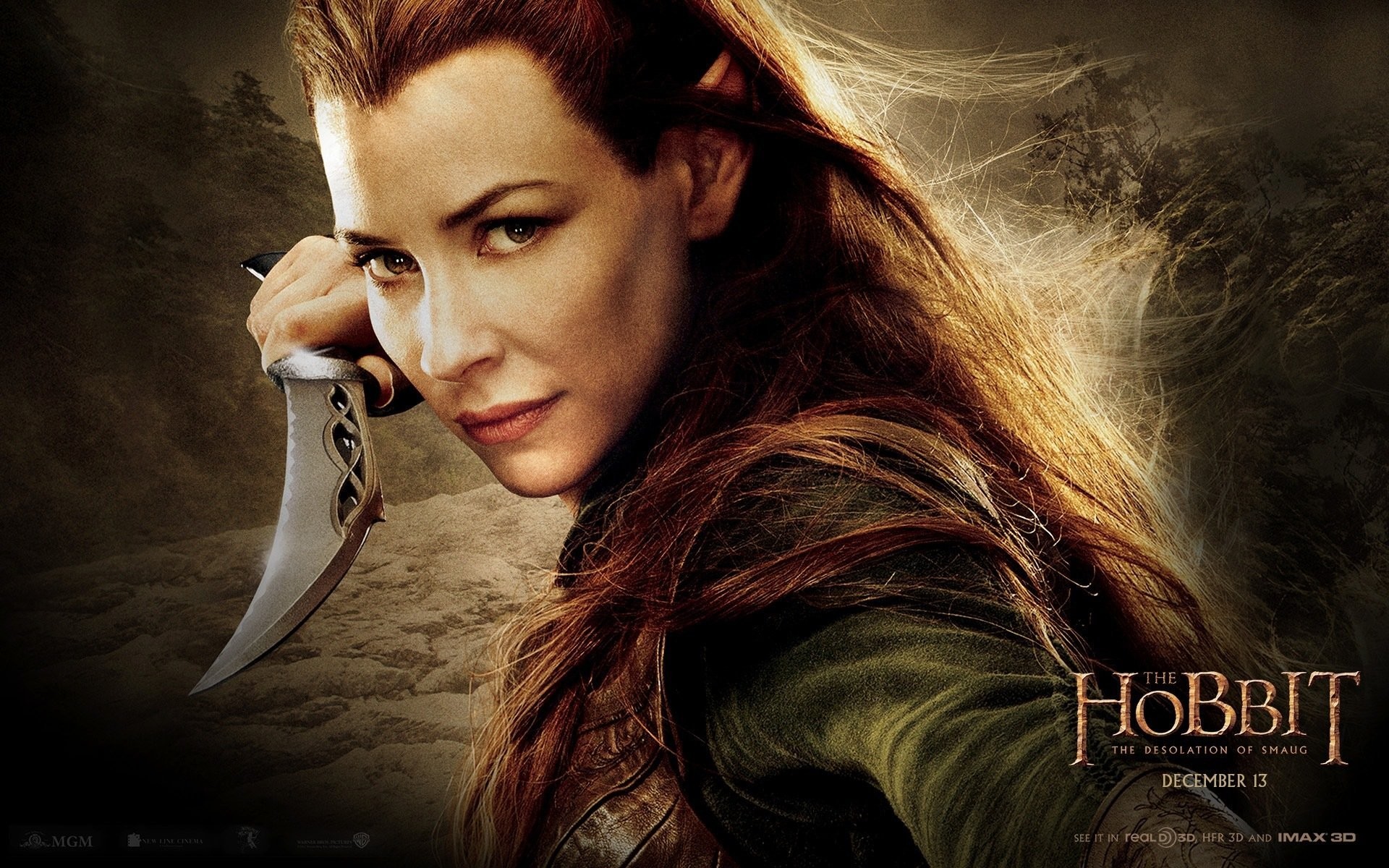 1920x1200 the hobbit the hobbit: the desolation of smaug evangeline lilly tauriel elf  mirkwood hobbies the