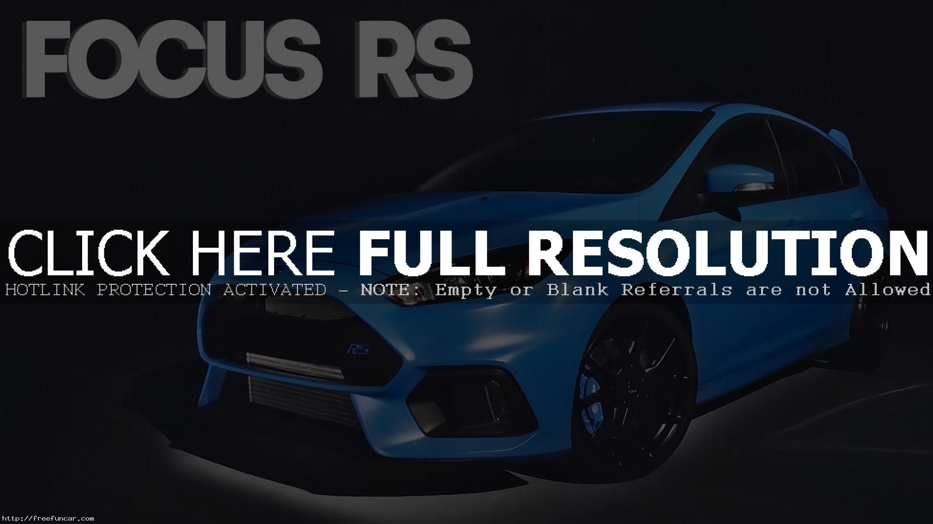 1920x1080 2016 FORD FOCUS RS WALLPAPER HD