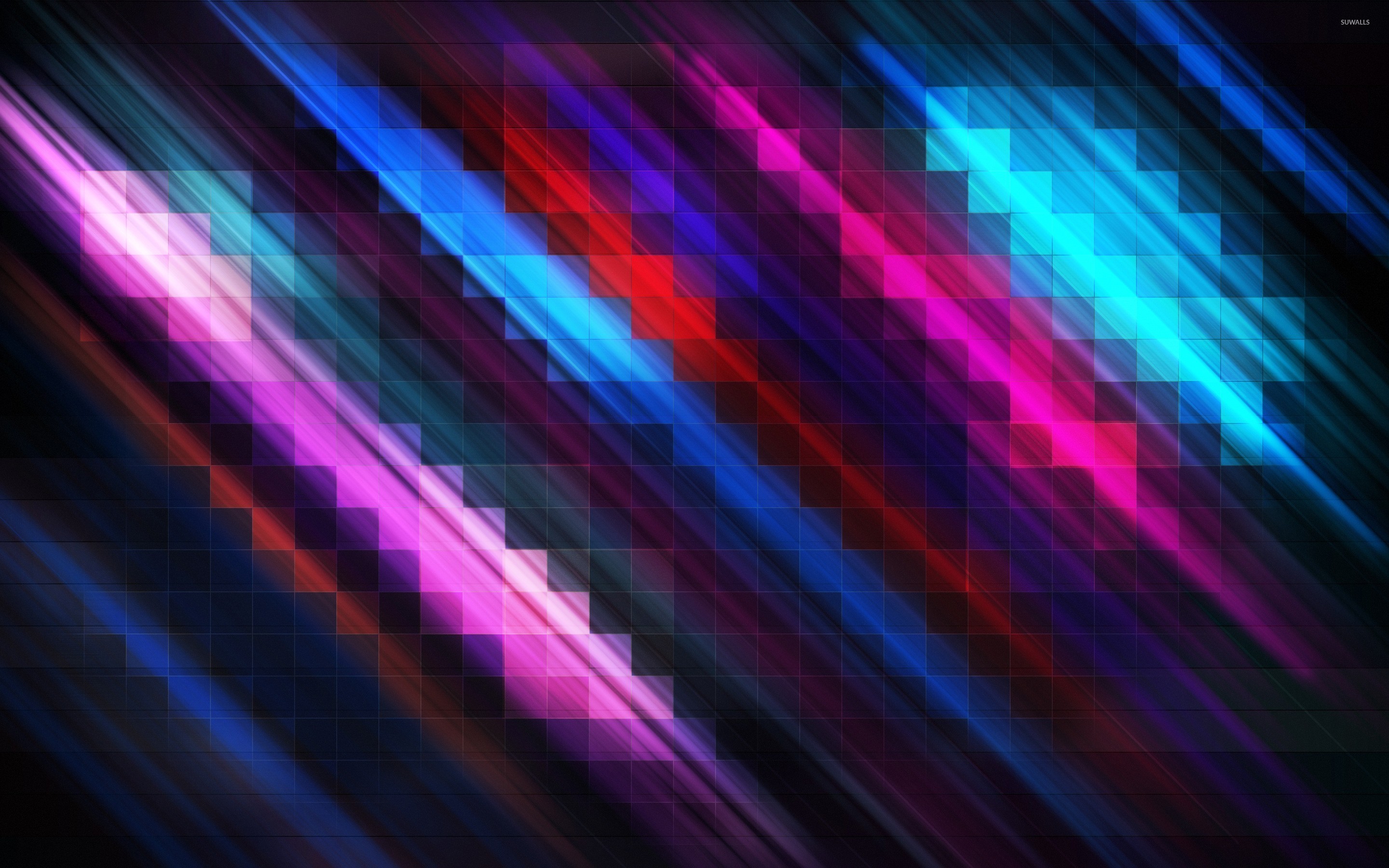 2880x1800 Multicolored squares and lines wallpaper