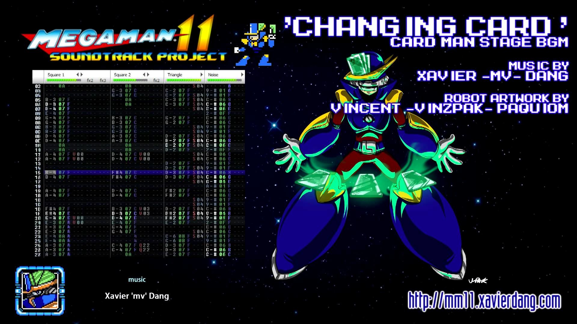 1920x1080 CHANGING CARD (CARD MAN STAGE) -- MEGA MAN 11 soundtrack project