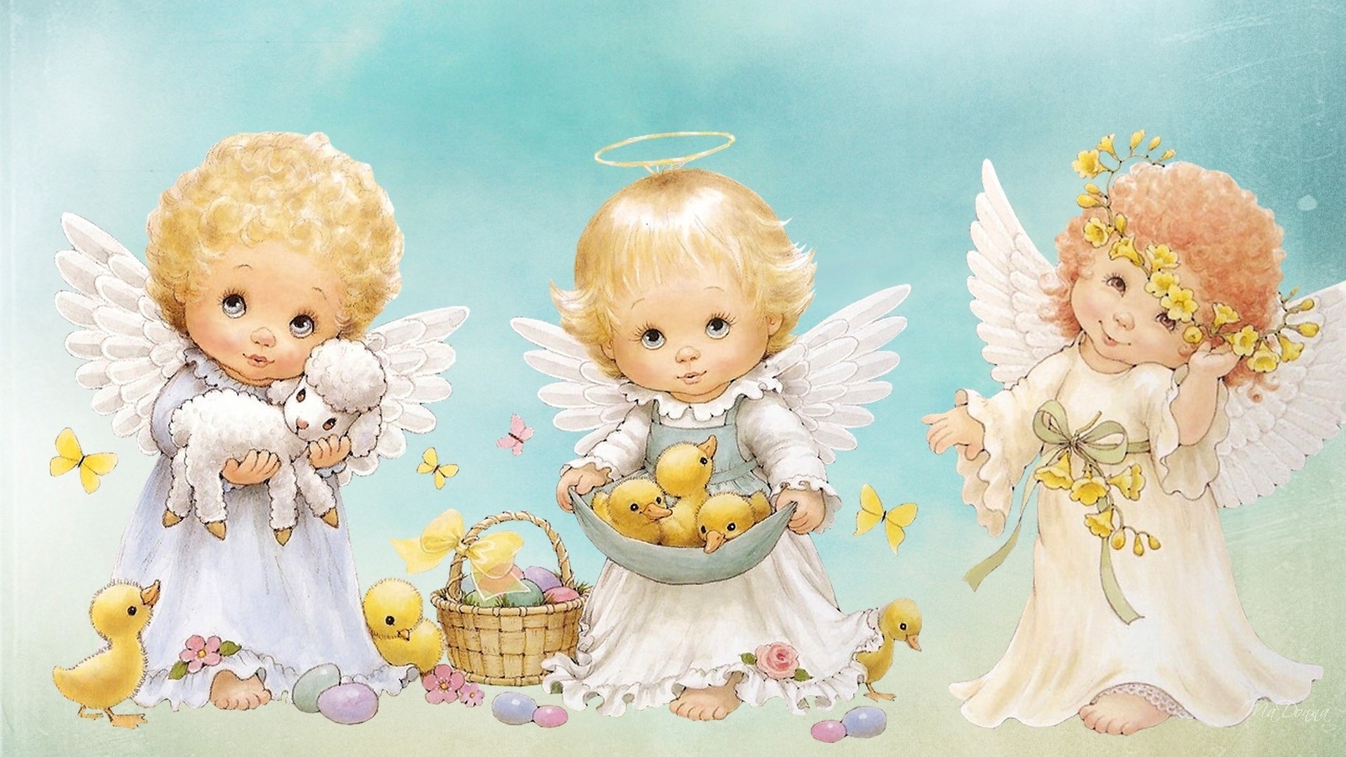 Cute Angel Wallpaper  Download to your mobile from PHONEKY