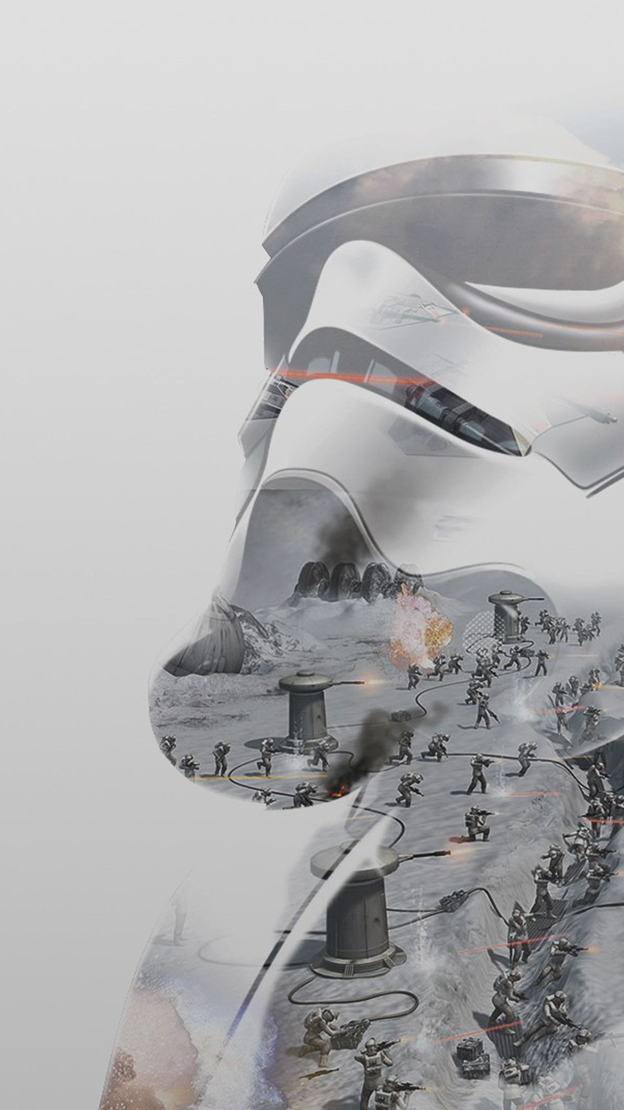 1242x2208 Stormtrooper Hoth. Download: iPhone. Snowspeeder Down